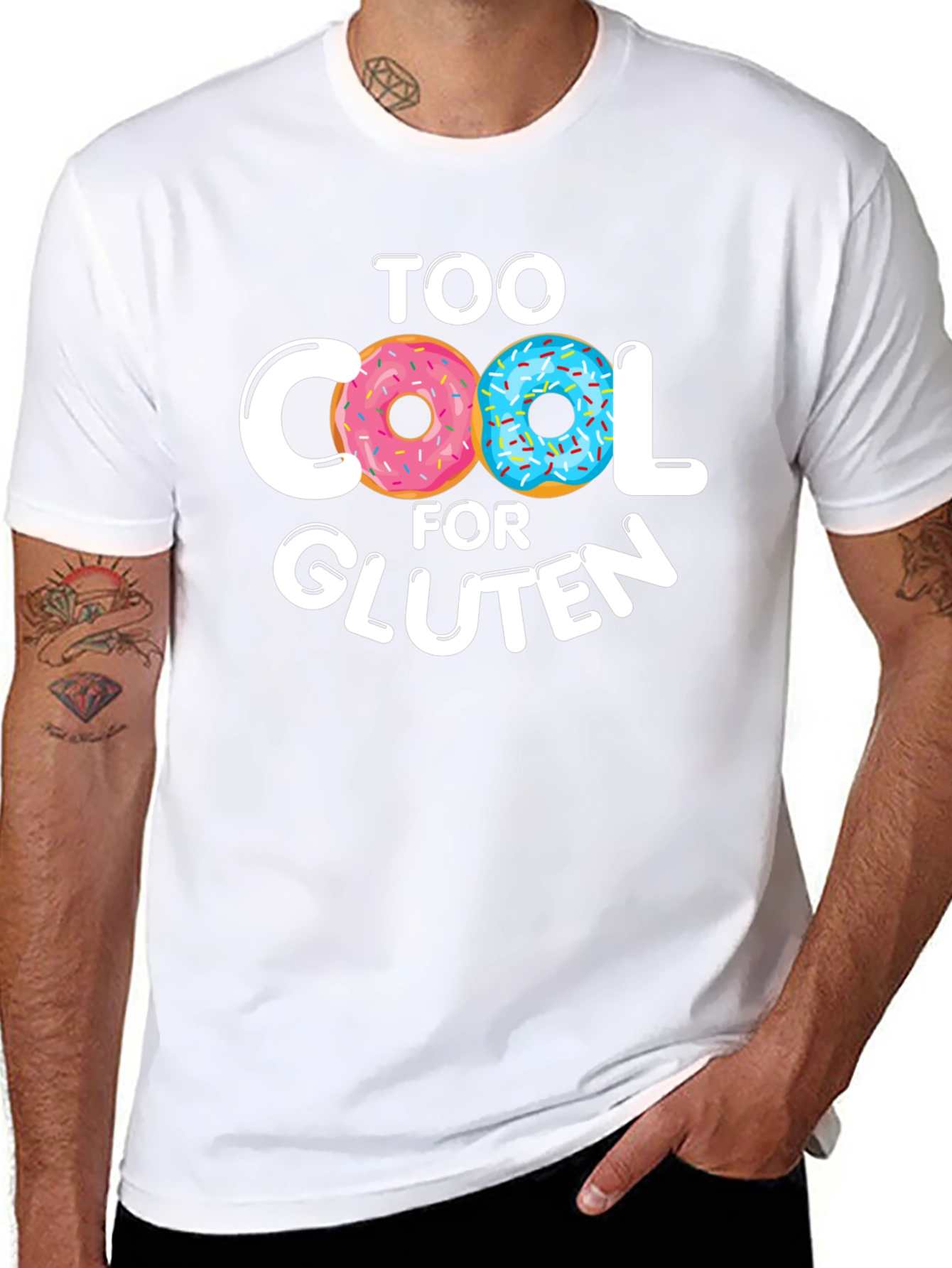 Too Cool For Gluten Doughnut T-Shirt