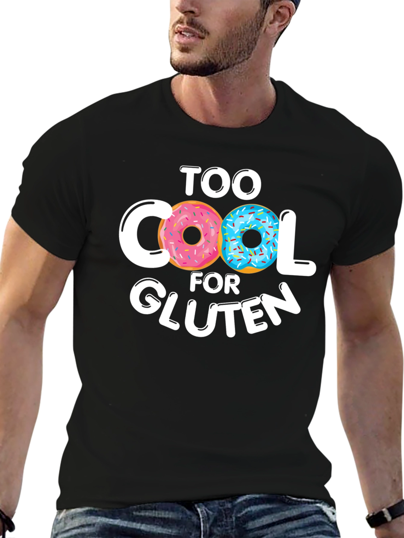 Too Cool For Gluten Doughnut T-Shirt