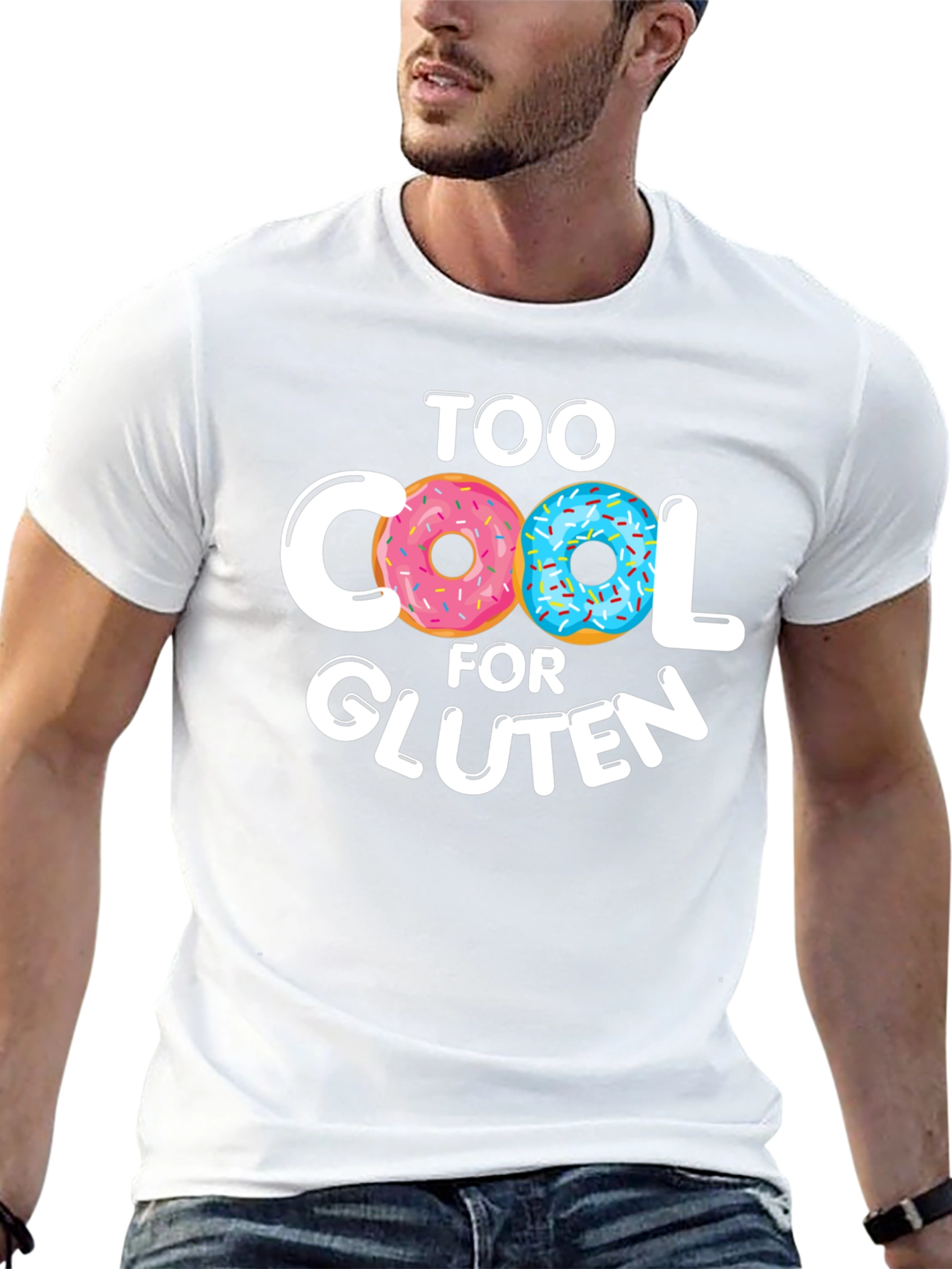 Too Cool For Gluten Doughnut T-Shirt