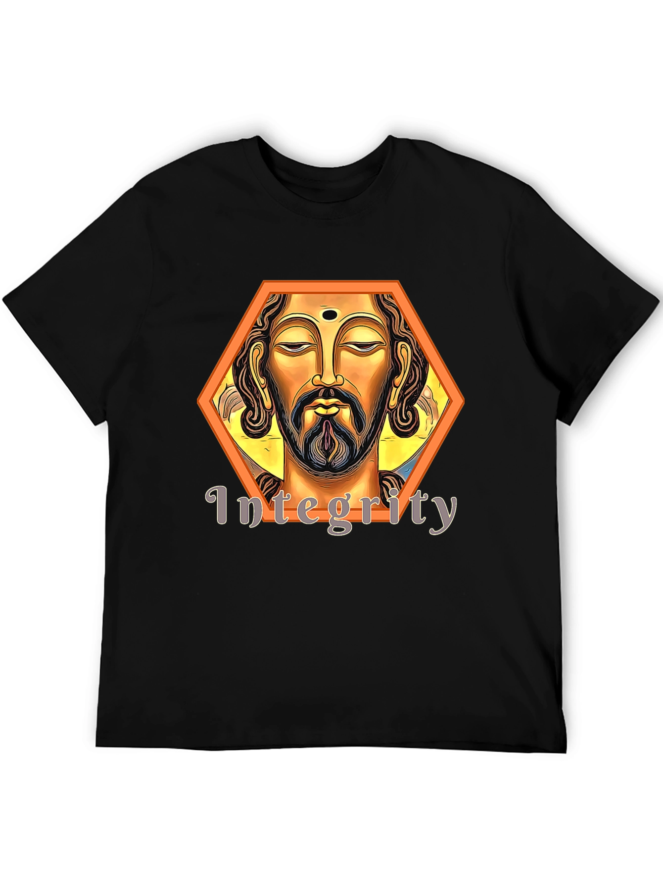 Integrity Graphic Tee - Black Artistic Spiritual Design