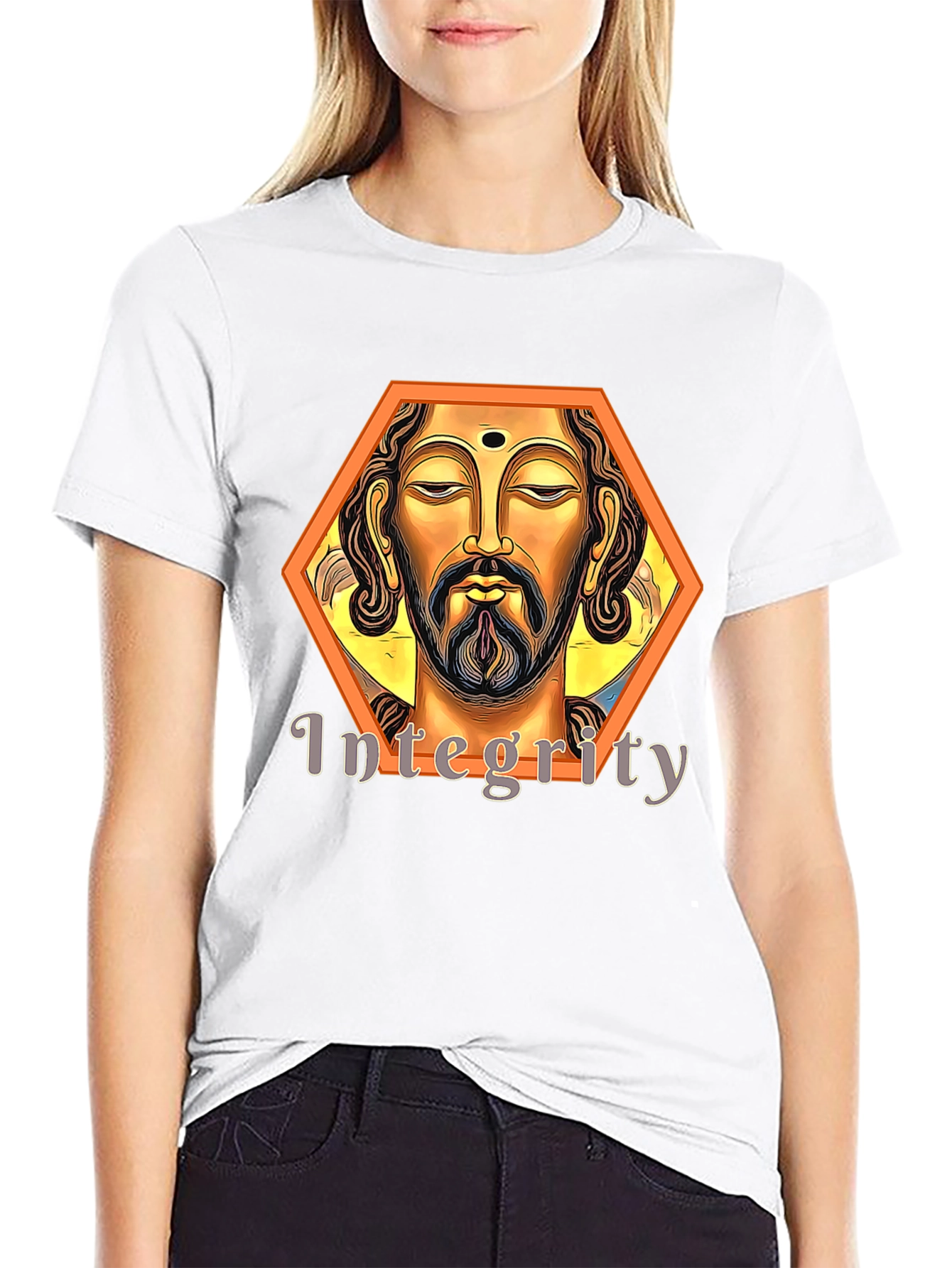 Integrity Graphic Tee - Black Artistic Spiritual Design