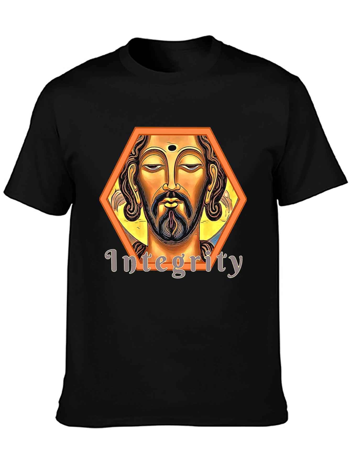 Integrity Graphic Tee - Black Artistic Spiritual Design