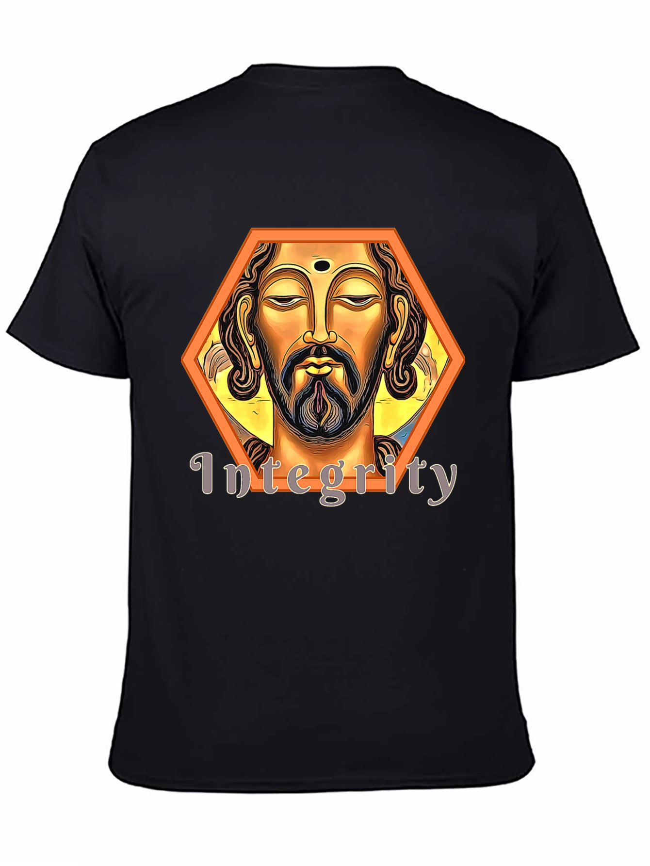 Integrity Graphic Tee - Black Artistic Spiritual Design
