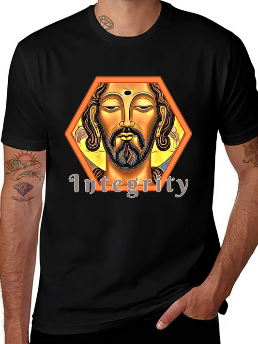 Integrity Graphic Tee - Black Artistic Spiritual Design