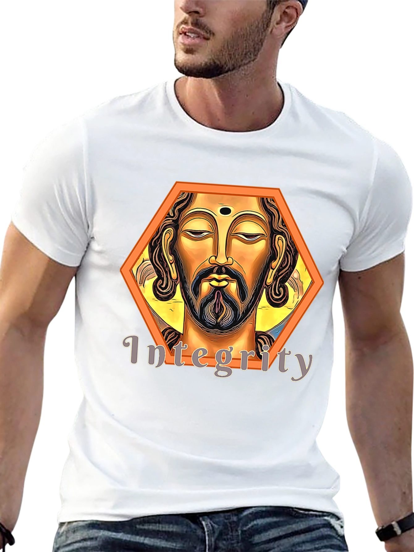 Integrity Graphic Tee - Black Artistic Spiritual Design