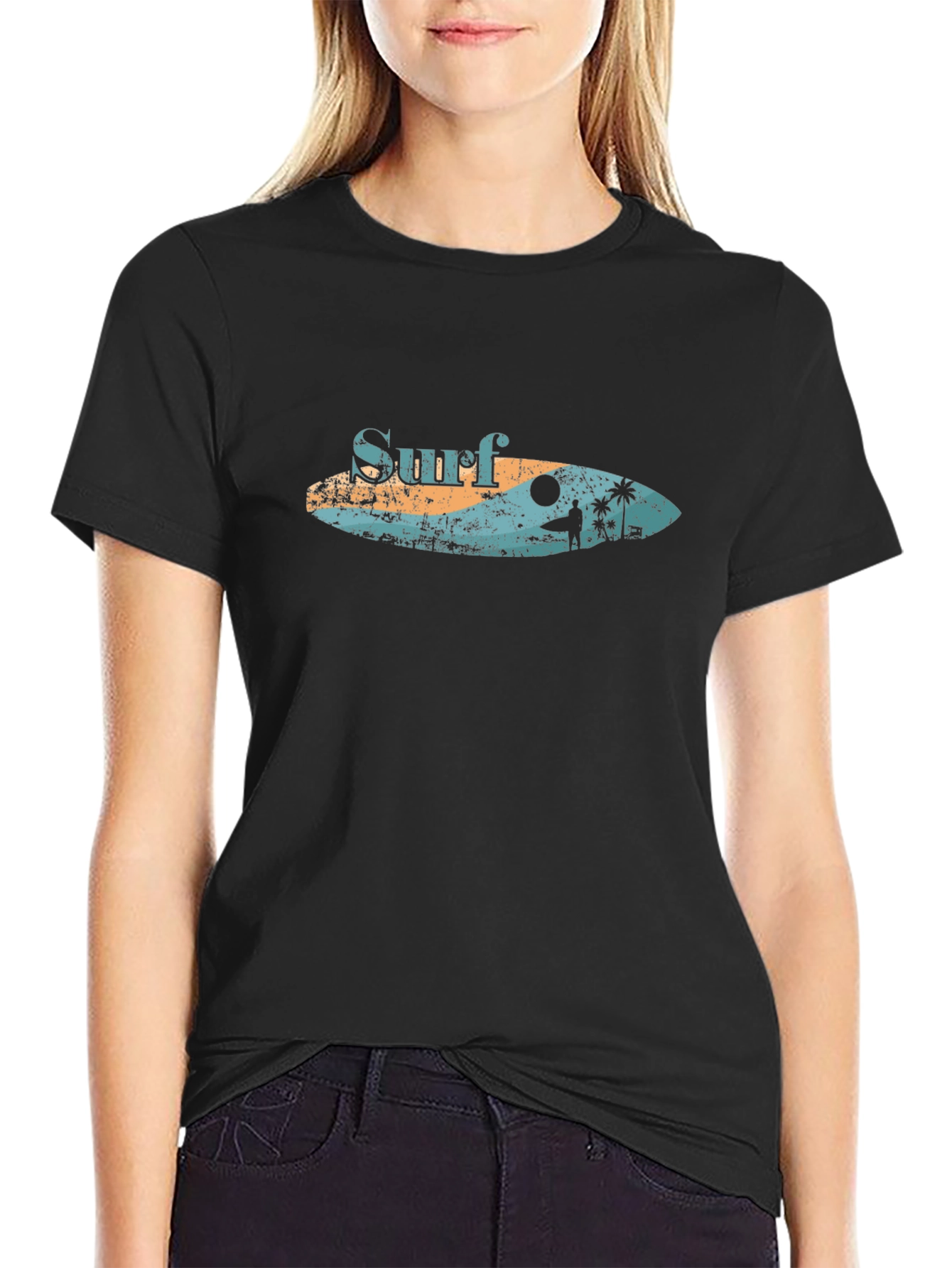 Surf Graphic Tee - Black