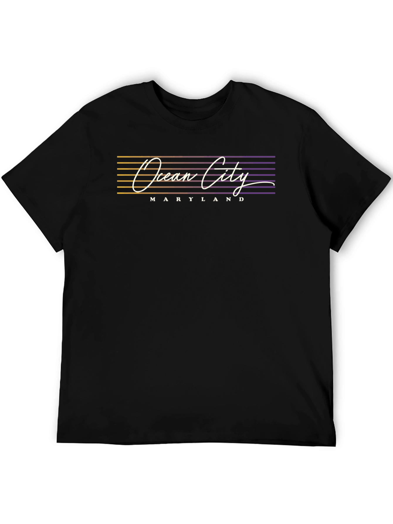 Ocean City Maryland Black T-Shirt