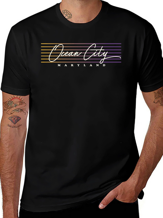 Ocean City Maryland Black T-Shirt