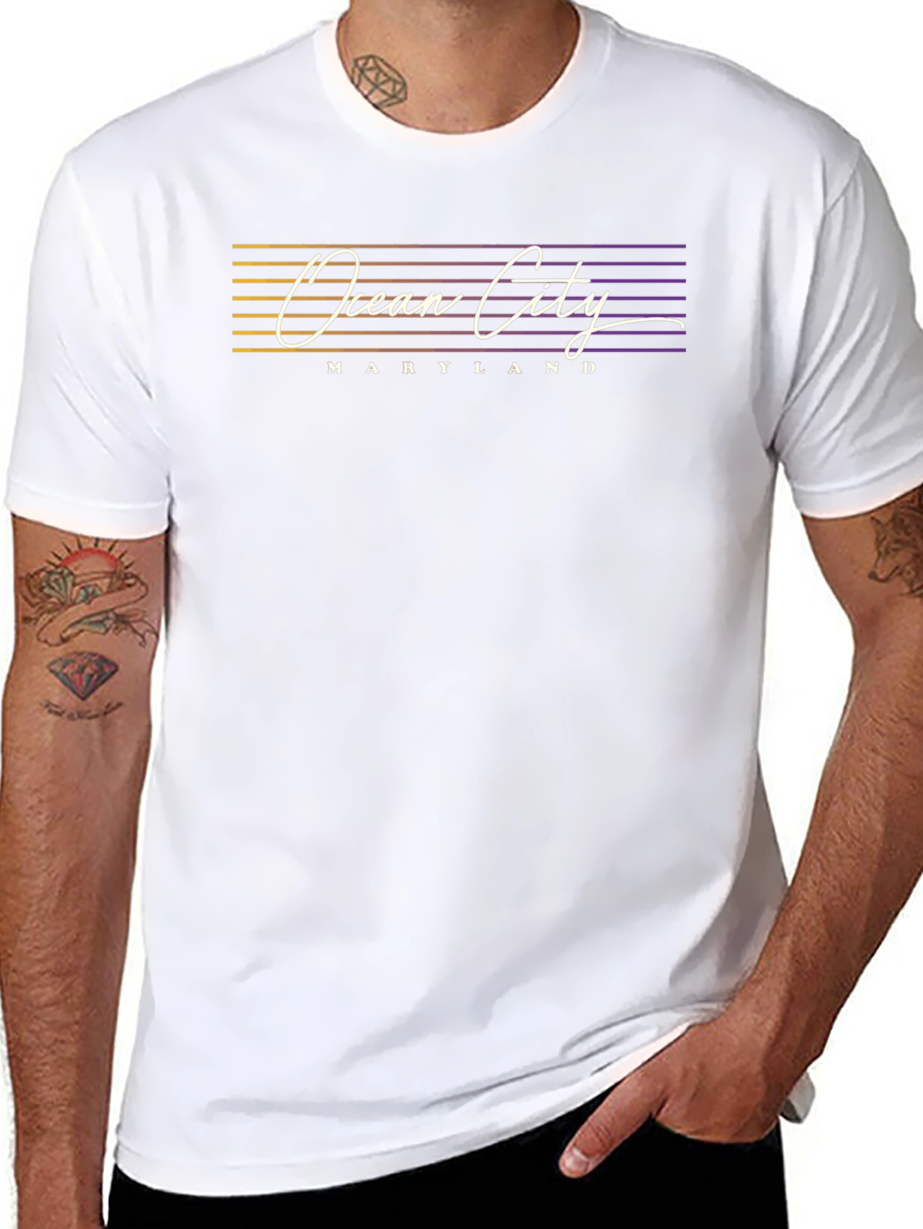 Ocean City Maryland Black T-Shirt