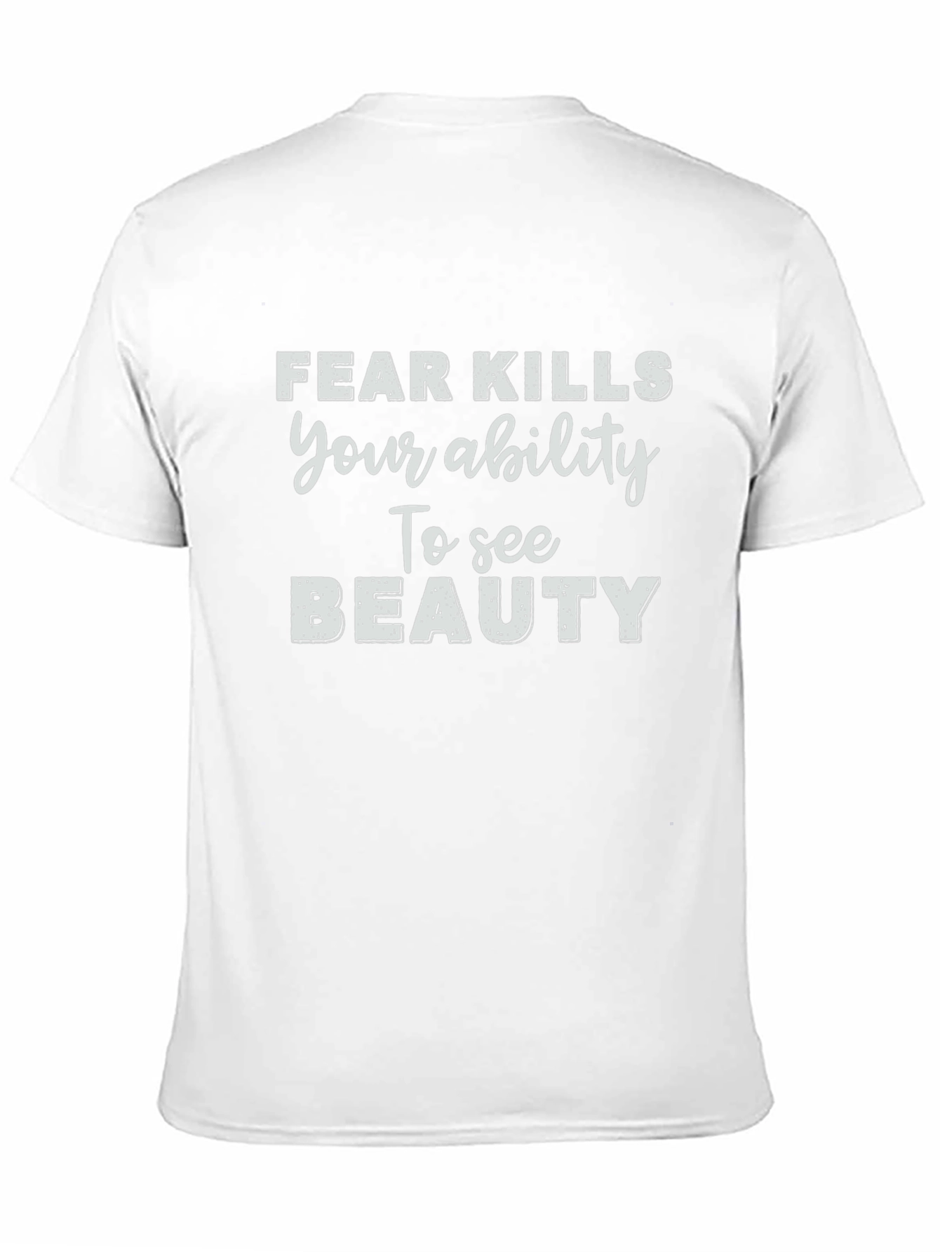 Fear Kills Ability Black Graphic T-Shirt
