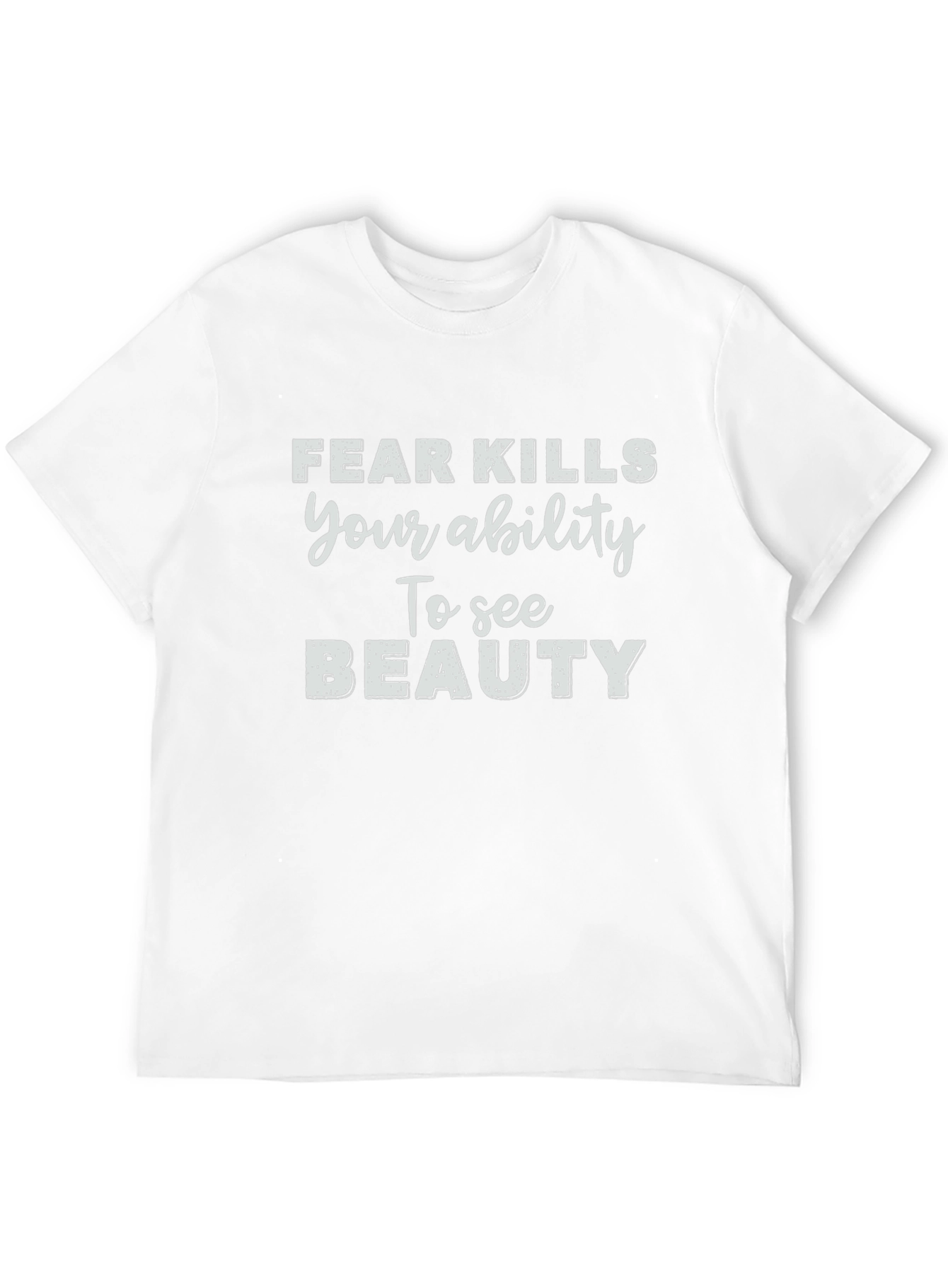 Fear Kills Ability Black Graphic T-Shirt