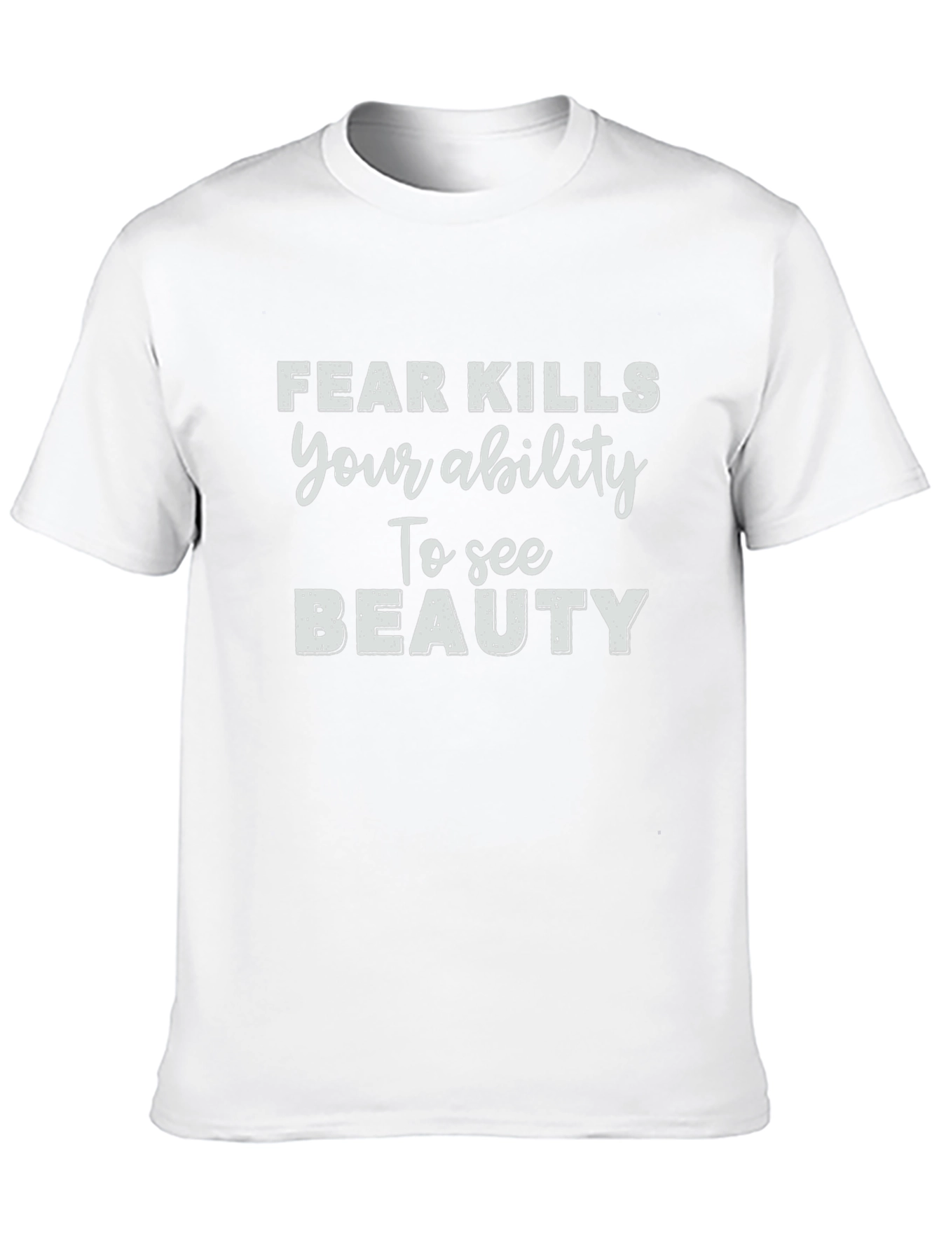 Fear Kills Ability Black Graphic T-Shirt
