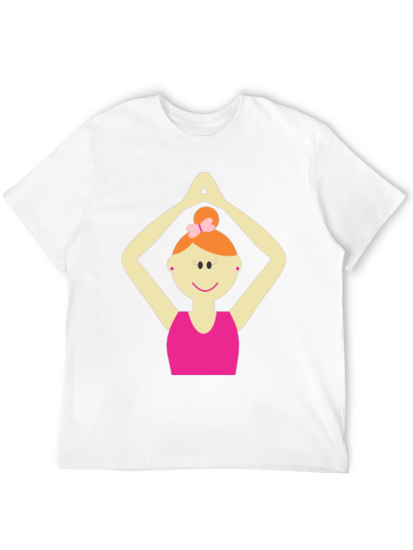 Yoga Girl Graphic Tee - Black Cotton Blend T-Shirt