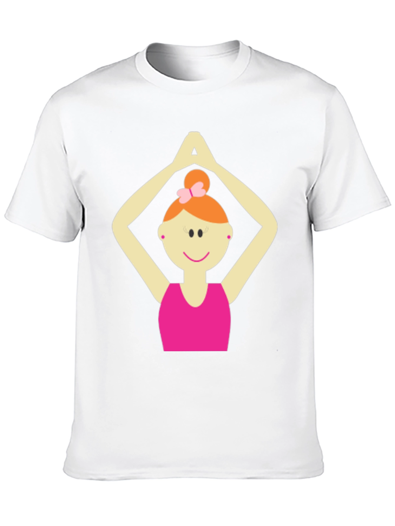 Yoga Girl Graphic Tee - Black Cotton Blend T-Shirt