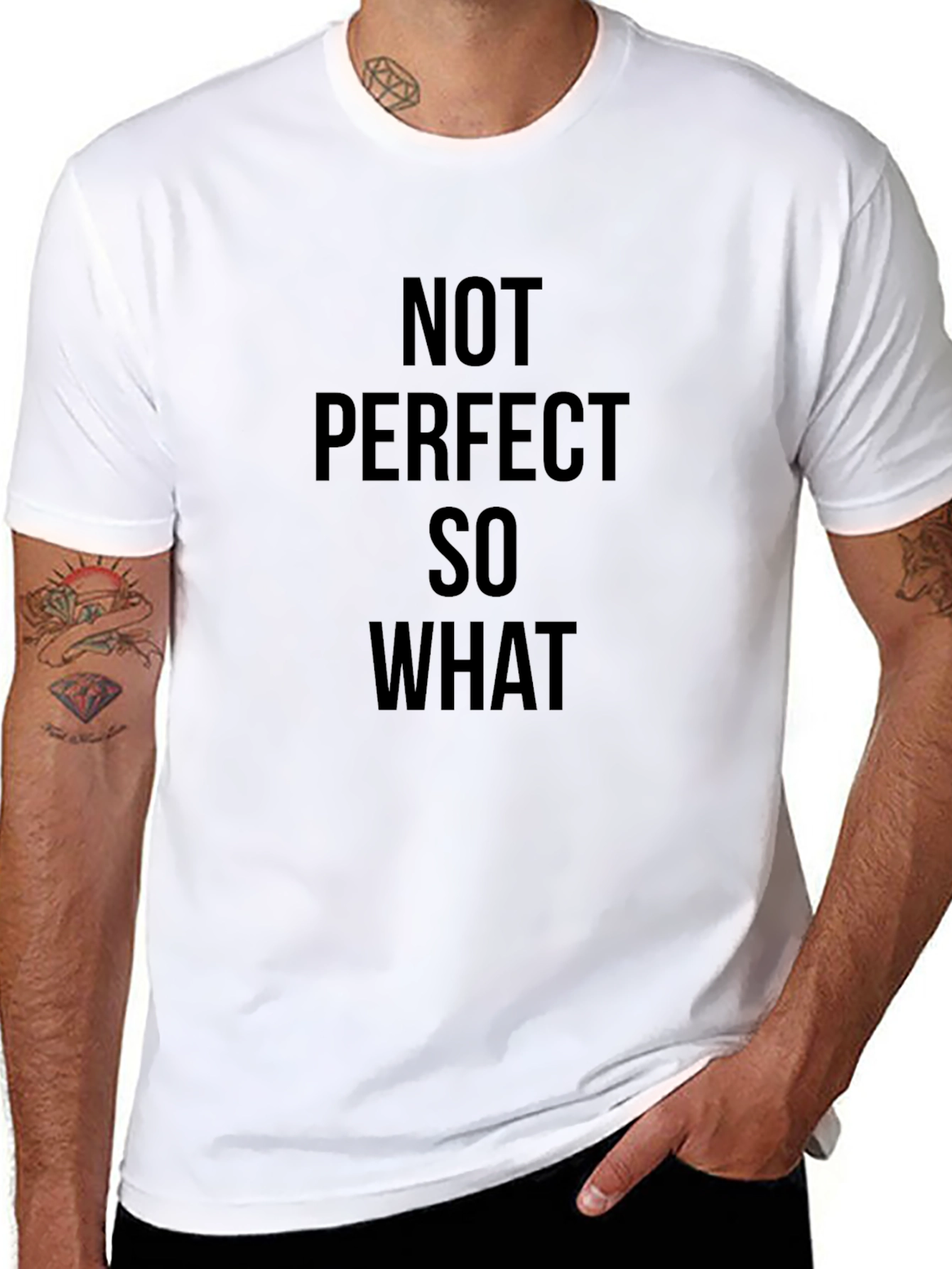 Not Perfect So What Black T-Shirt