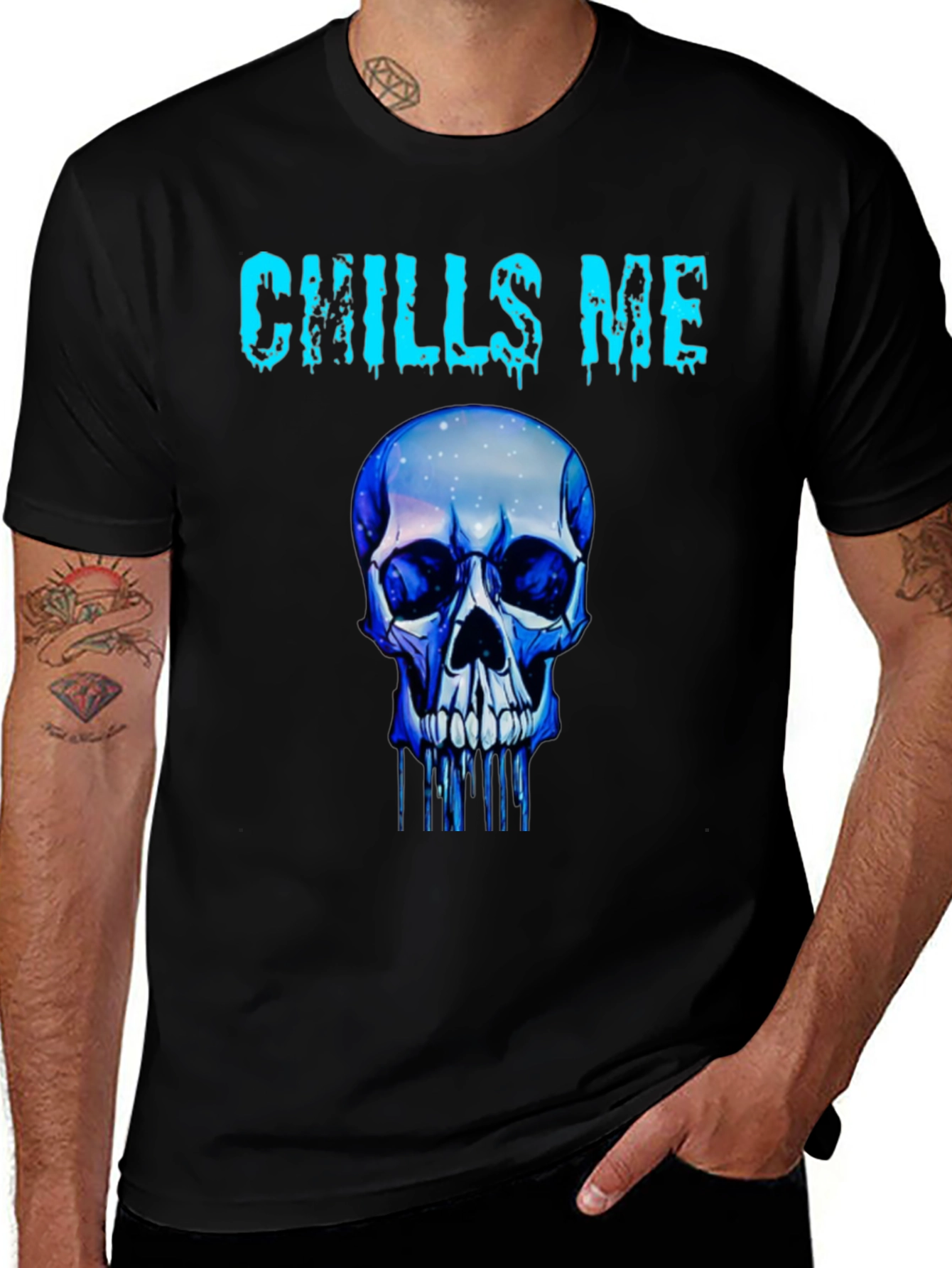 Chills Me Skull Graphic T-Shirt