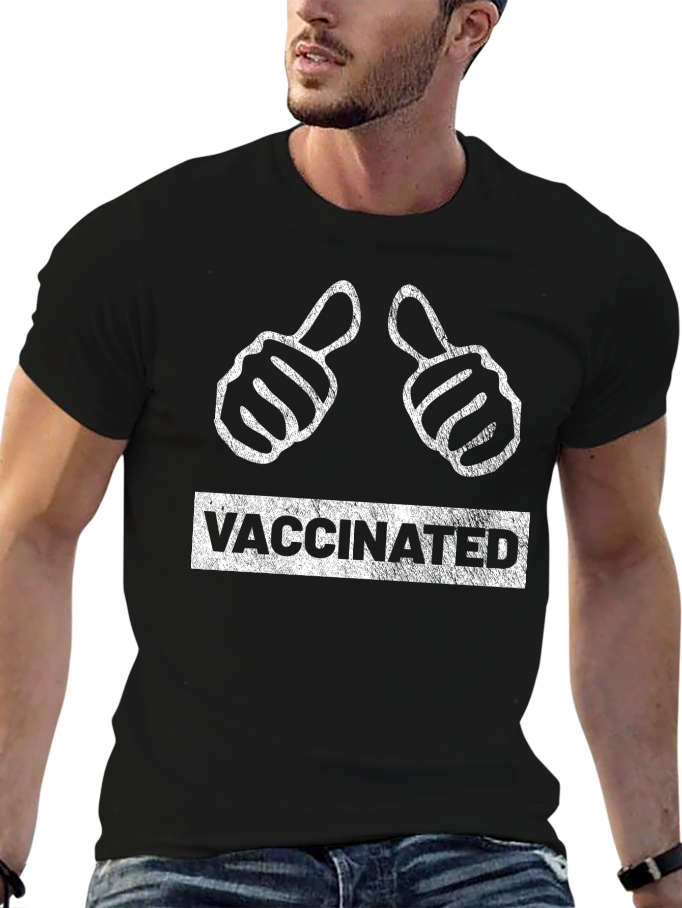 Vaccinated Thumbs Up T-Shirt