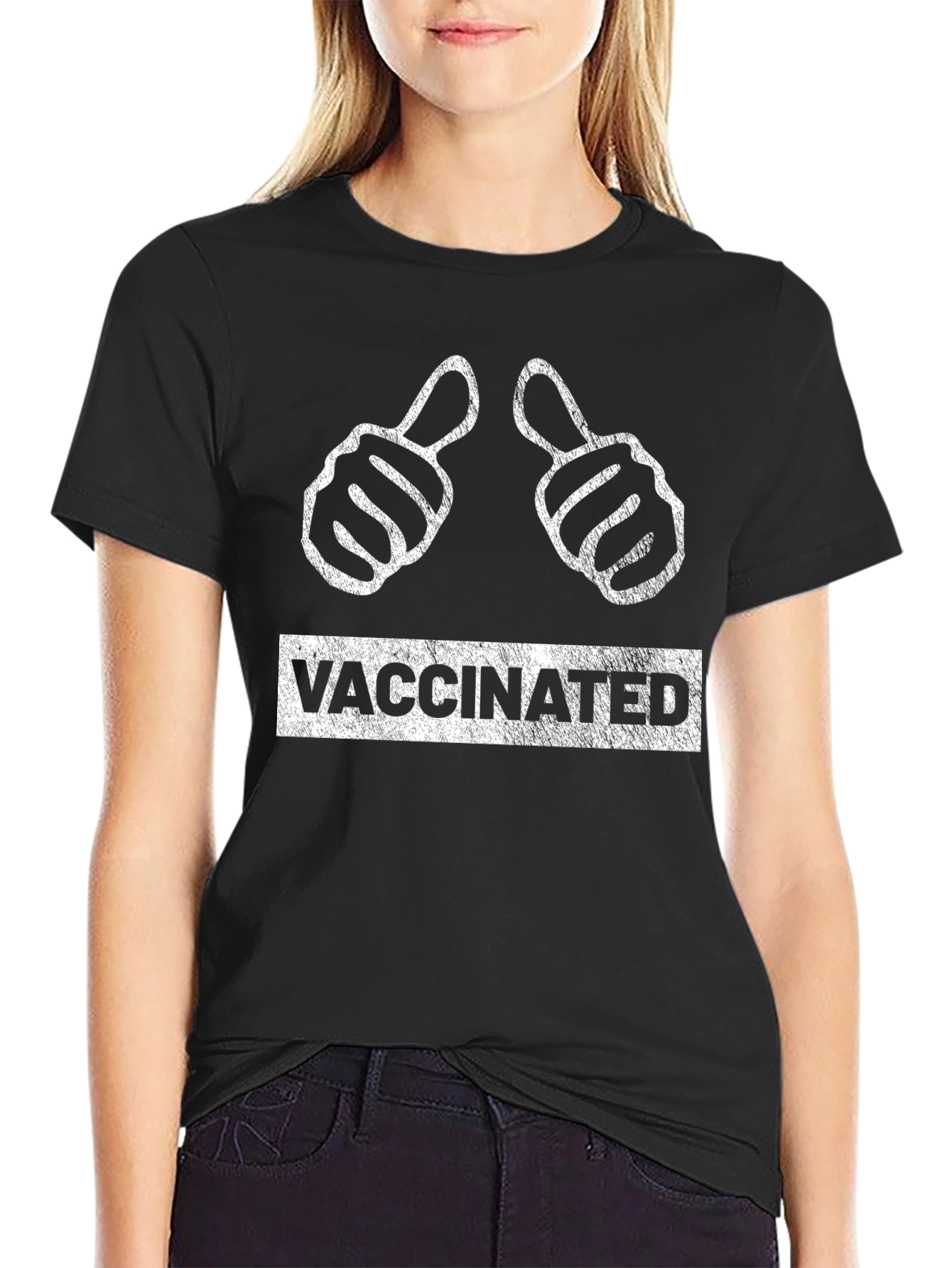 Vaccinated Thumbs Up T-Shirt