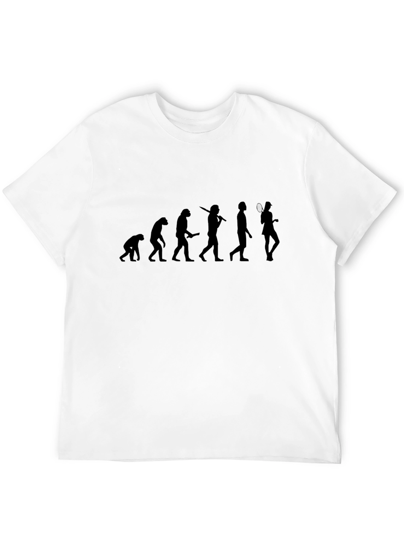 Evolution of Tennis Black T-Shirt