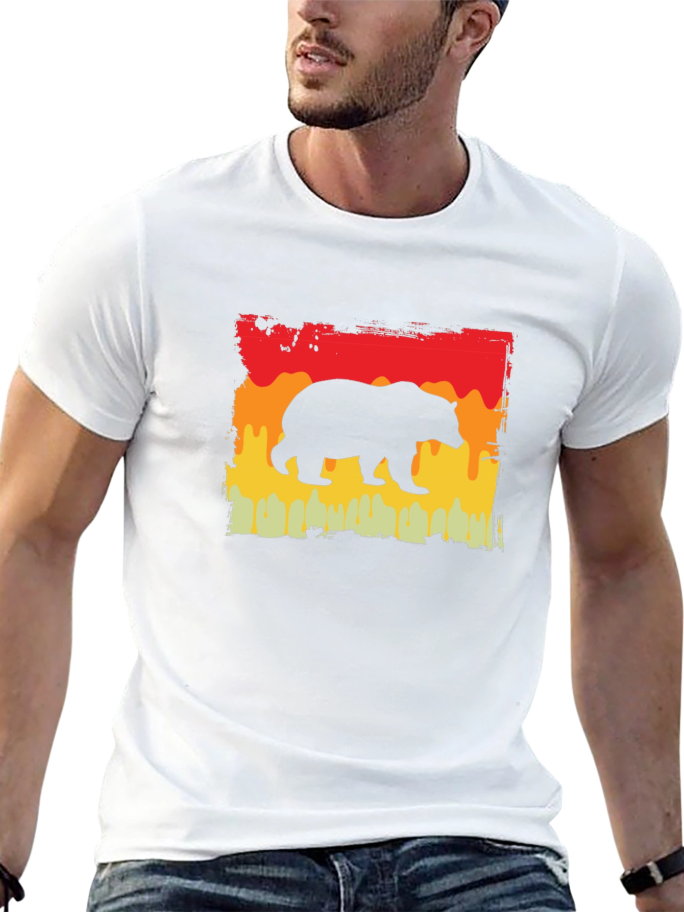 Retro Bear Graphic T-Shirt