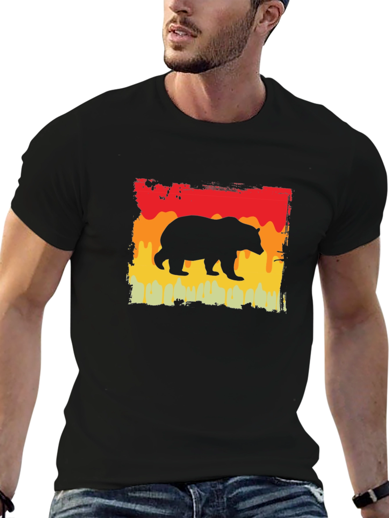 Retro Bear Graphic T-Shirt