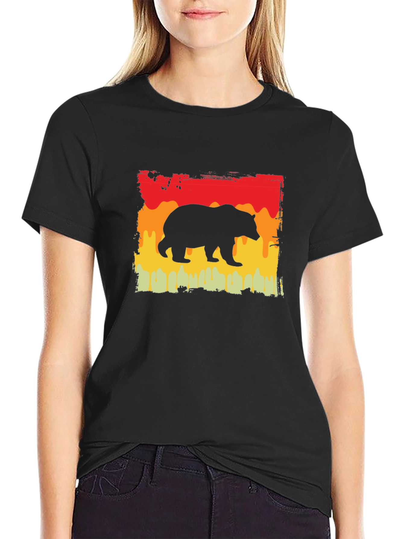 Retro Bear Graphic T-Shirt