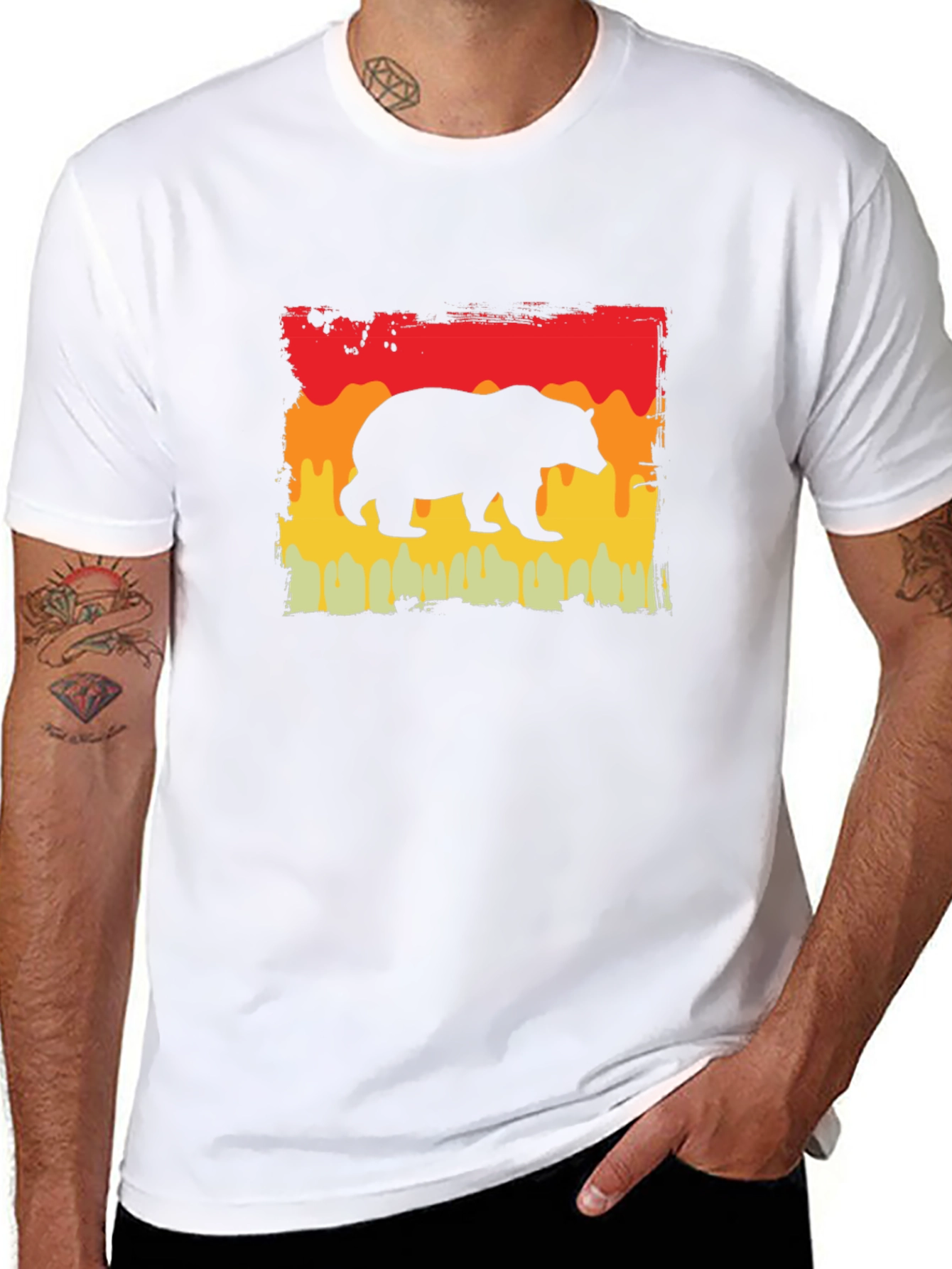 Retro Bear Graphic T-Shirt