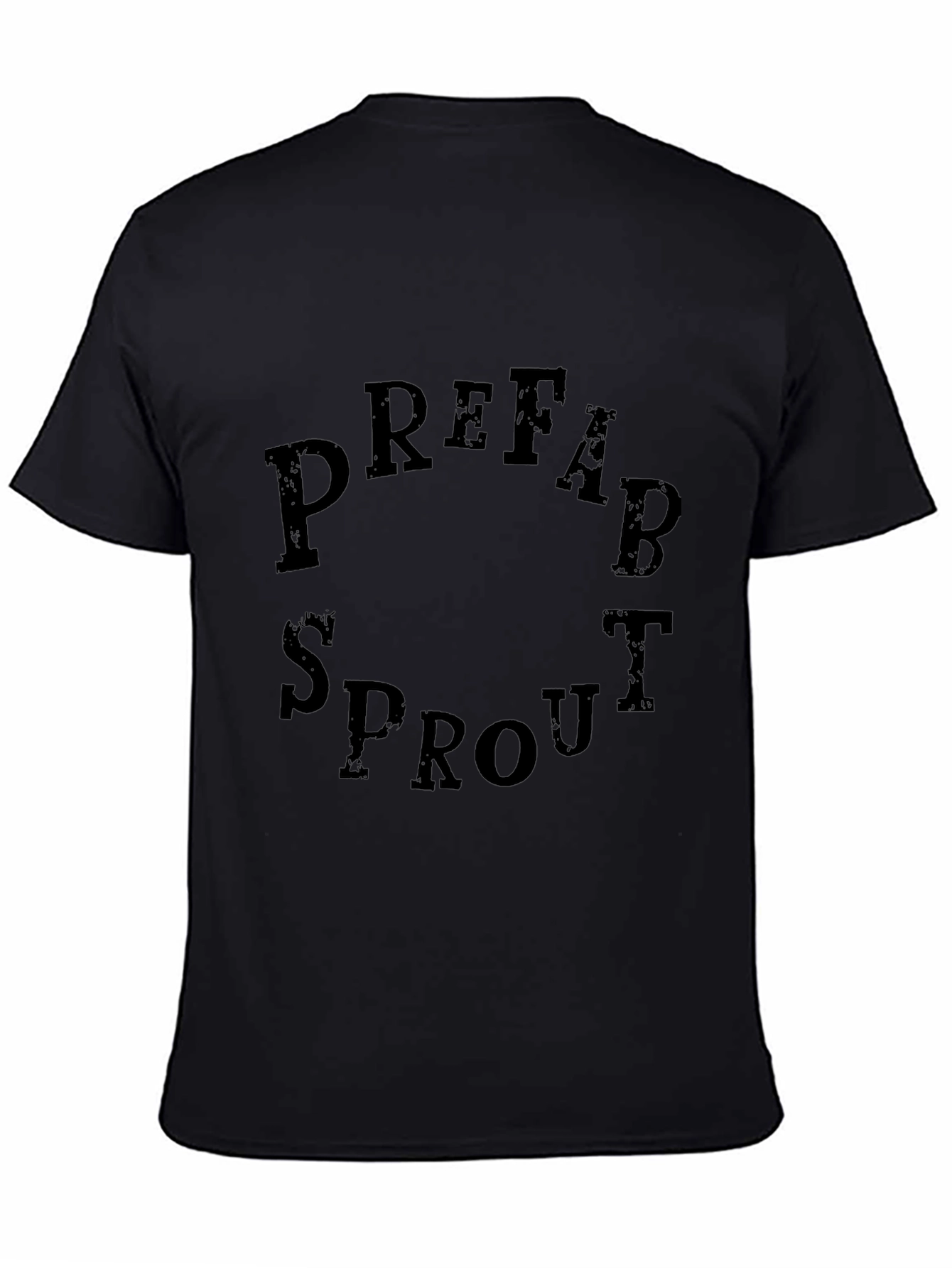 Prefab Sprout Graphic Print Black T-Shirt