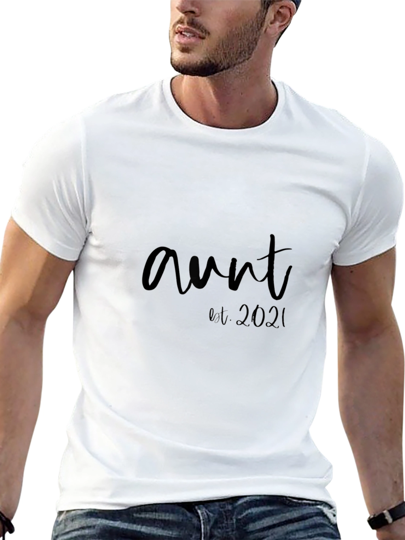 Aunt Est. 2021 Black T-Shirt