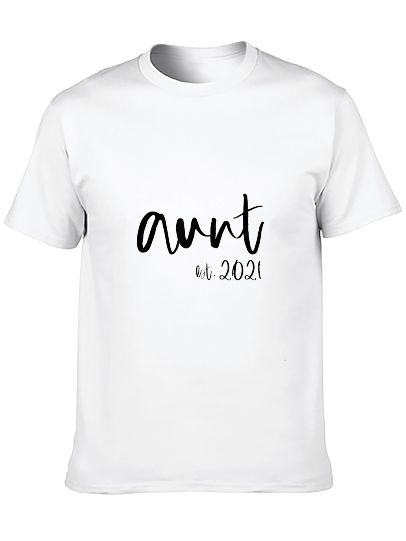 Aunt Est. 2021 Black T-Shirt
