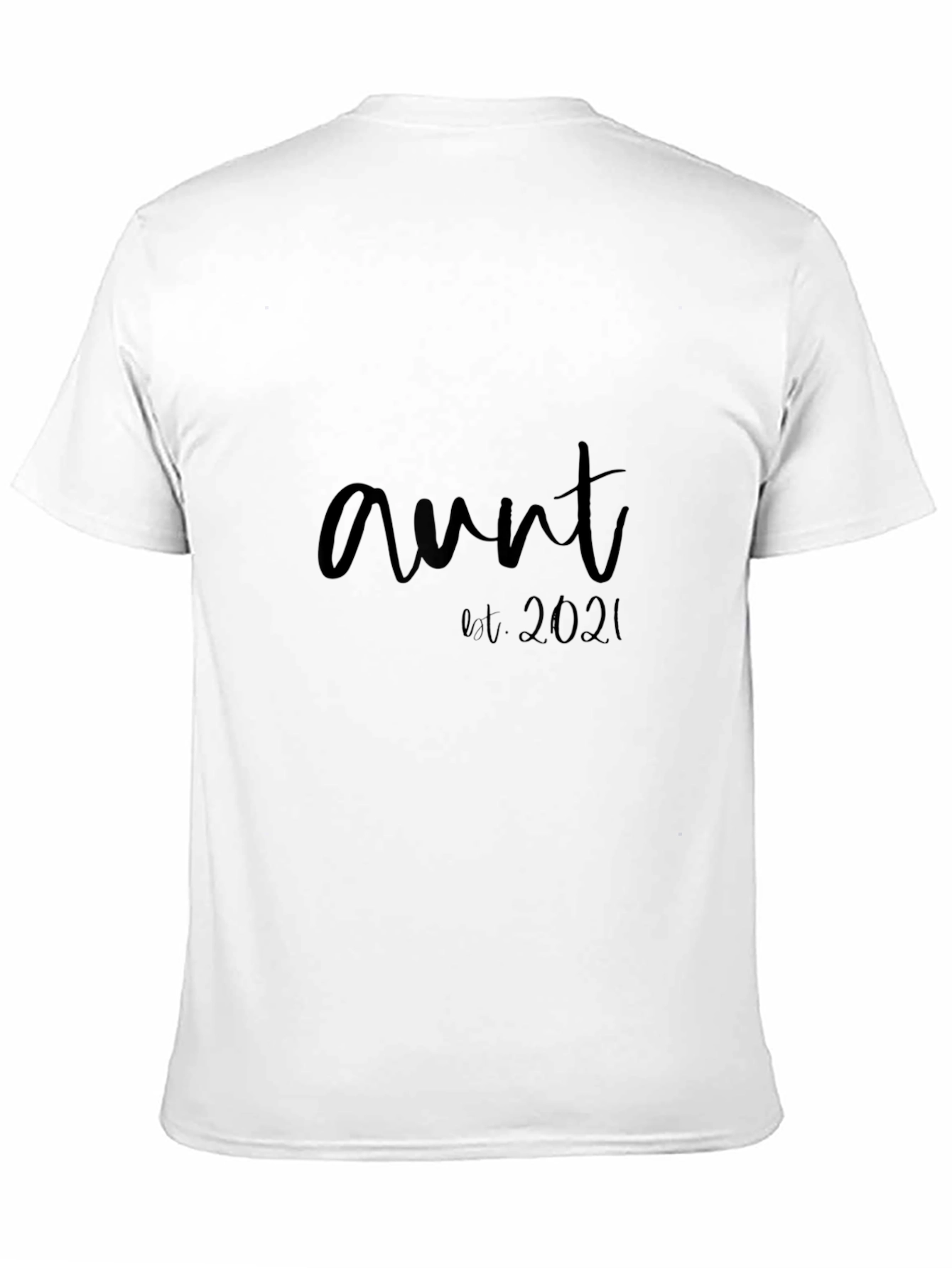Aunt Est. 2021 Black T-Shirt