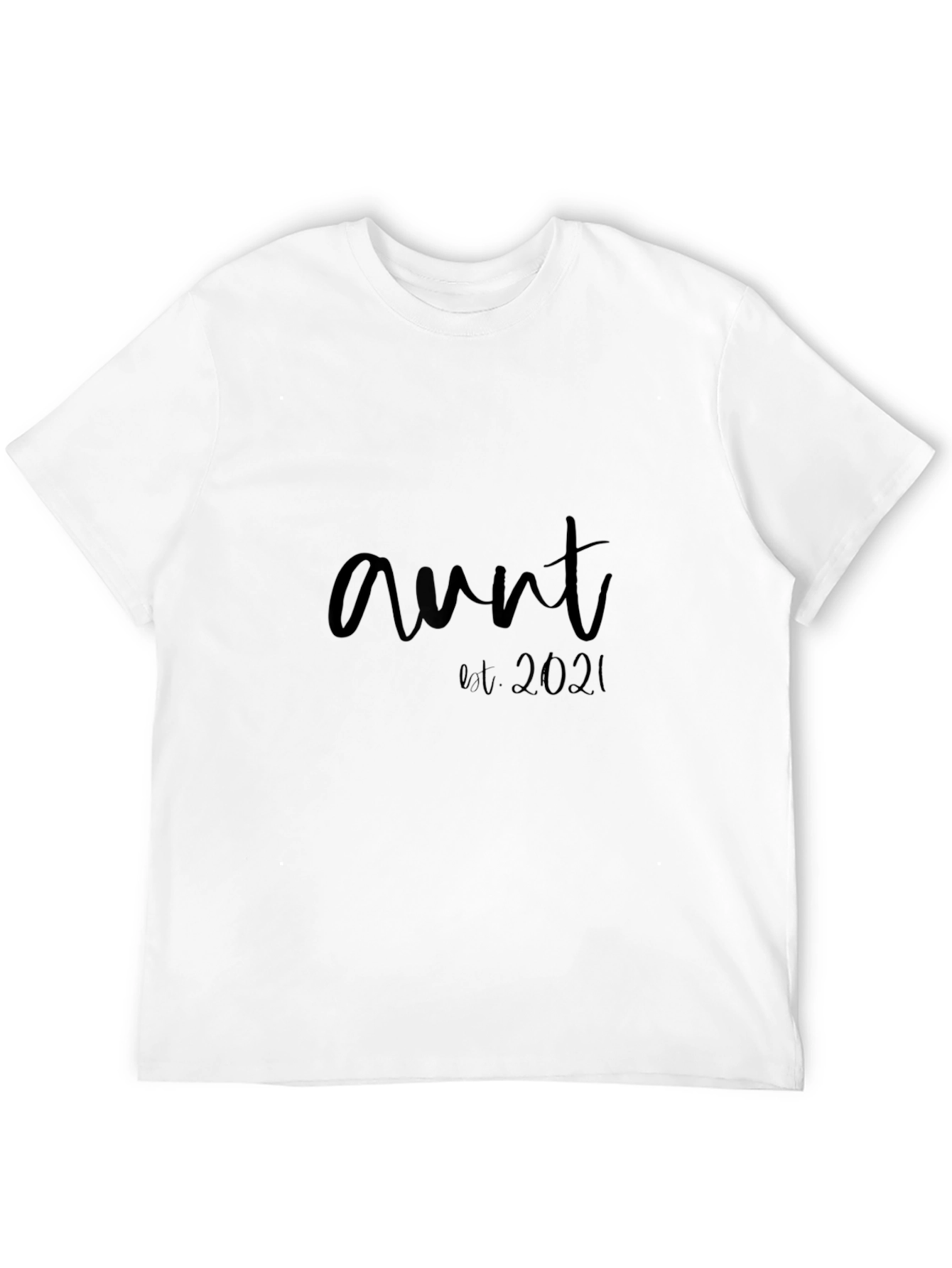 Aunt Est. 2021 Black T-Shirt