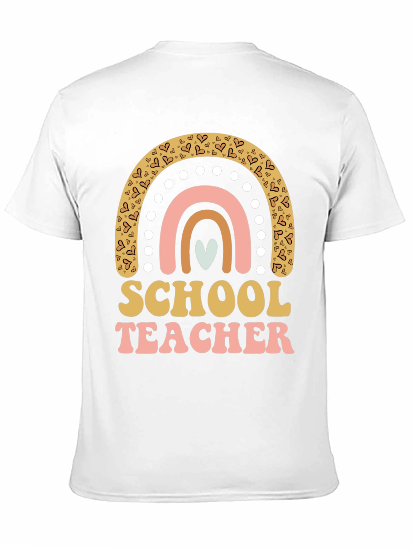 School Teacher Rainbow Heart T-Shirt