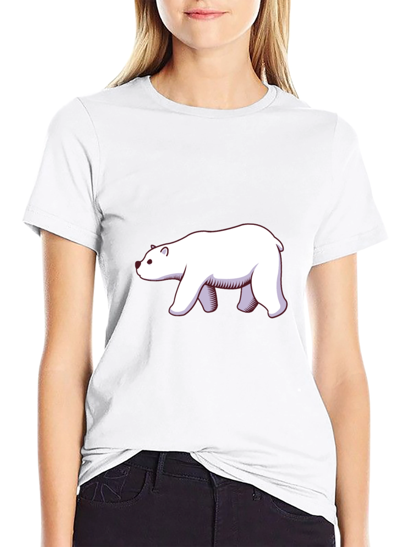 Cool Bear Graphic Tee - Black Cotton T-Shirt
