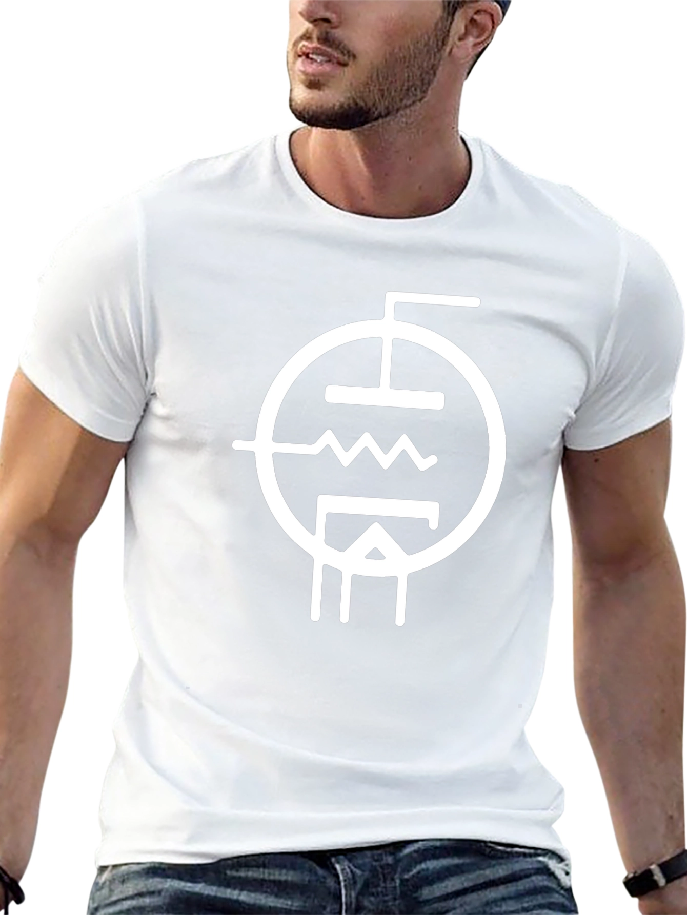 Vacuum Tube Symbol T-Shirt - Black Cotton Tee