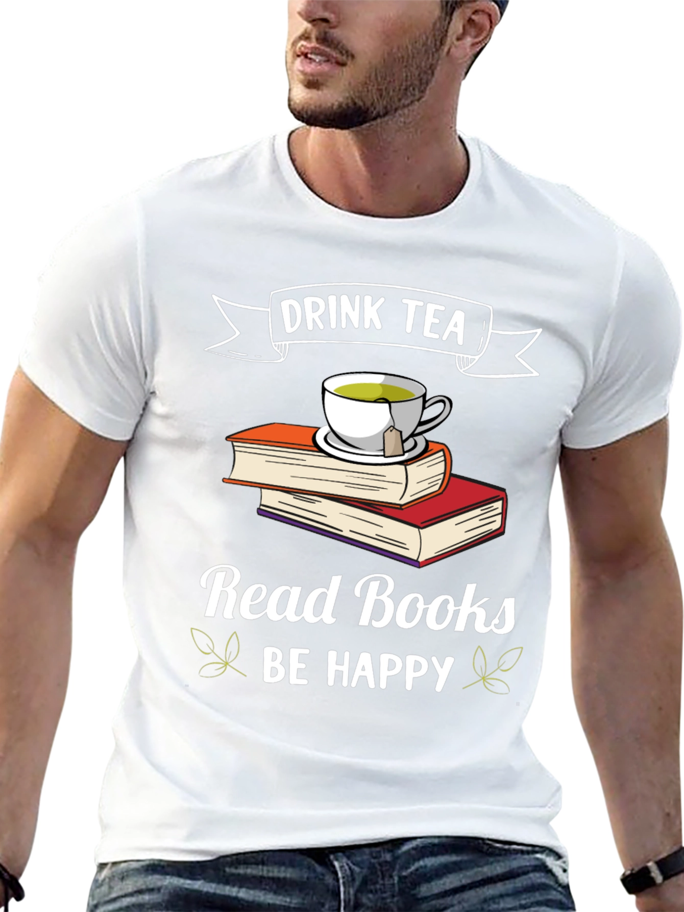 Drink Tea Read Books Be Happy T-Shirt