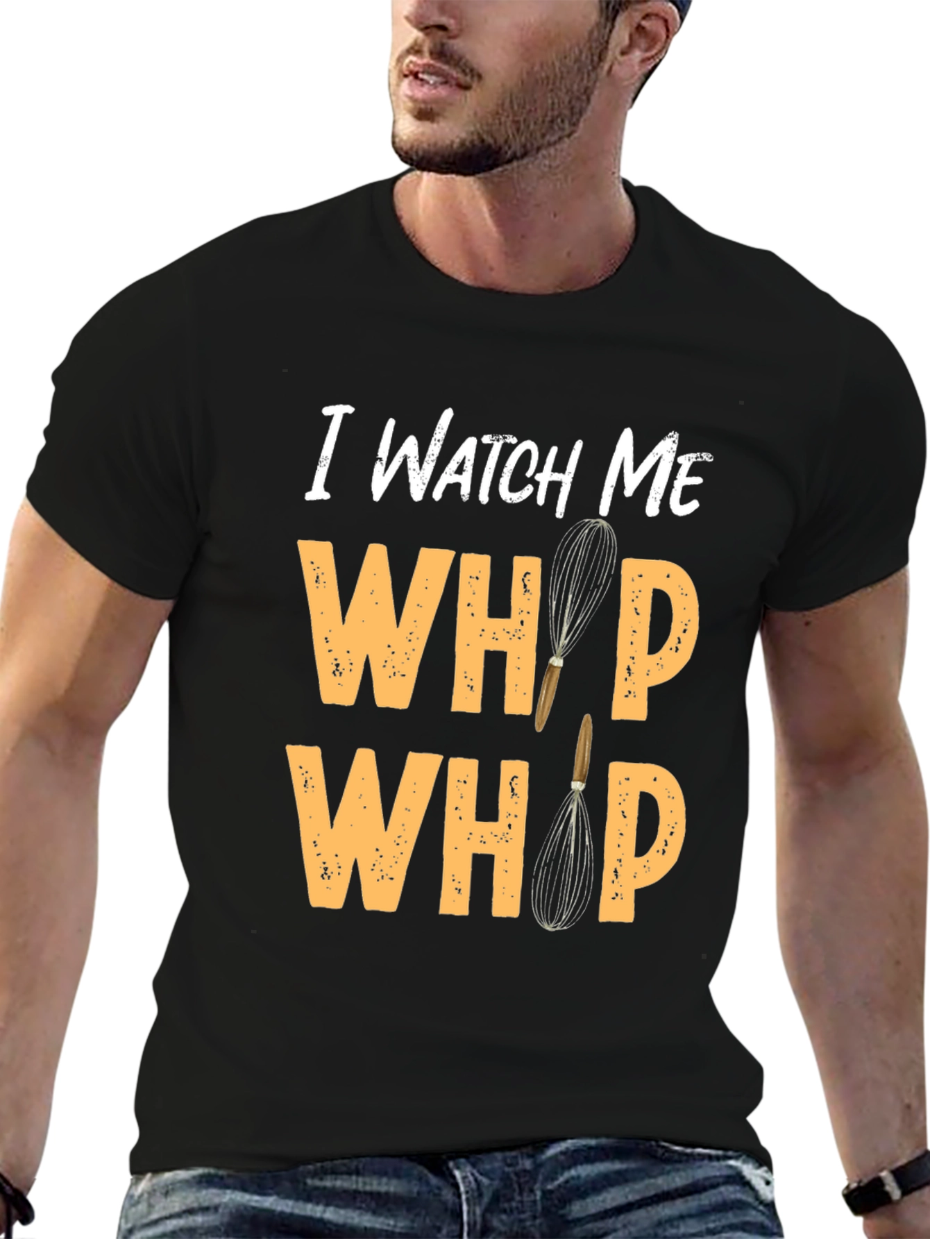 Watch Me Whip Novelty Black T-Shirt