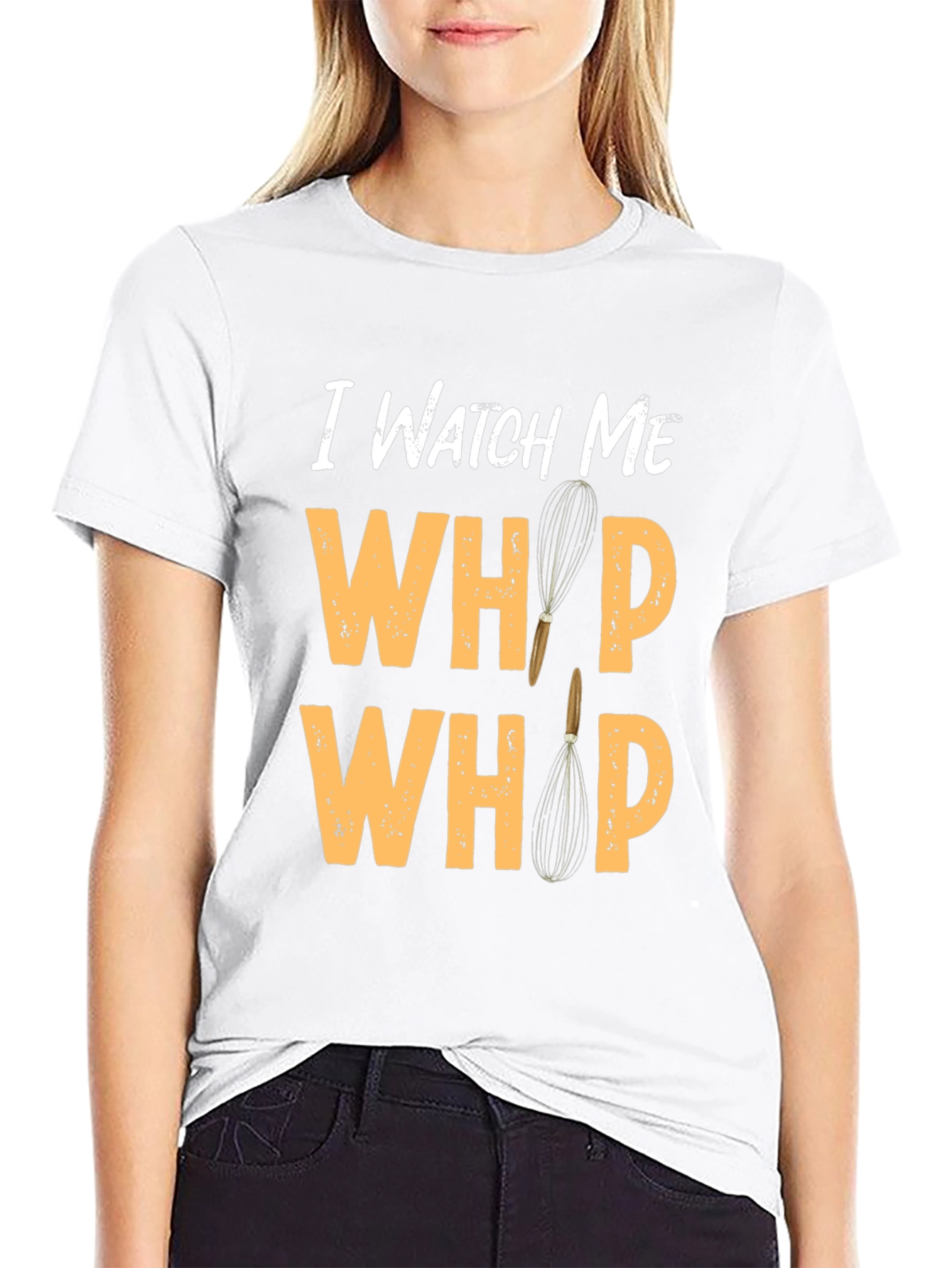 Watch Me Whip Novelty Black T-Shirt