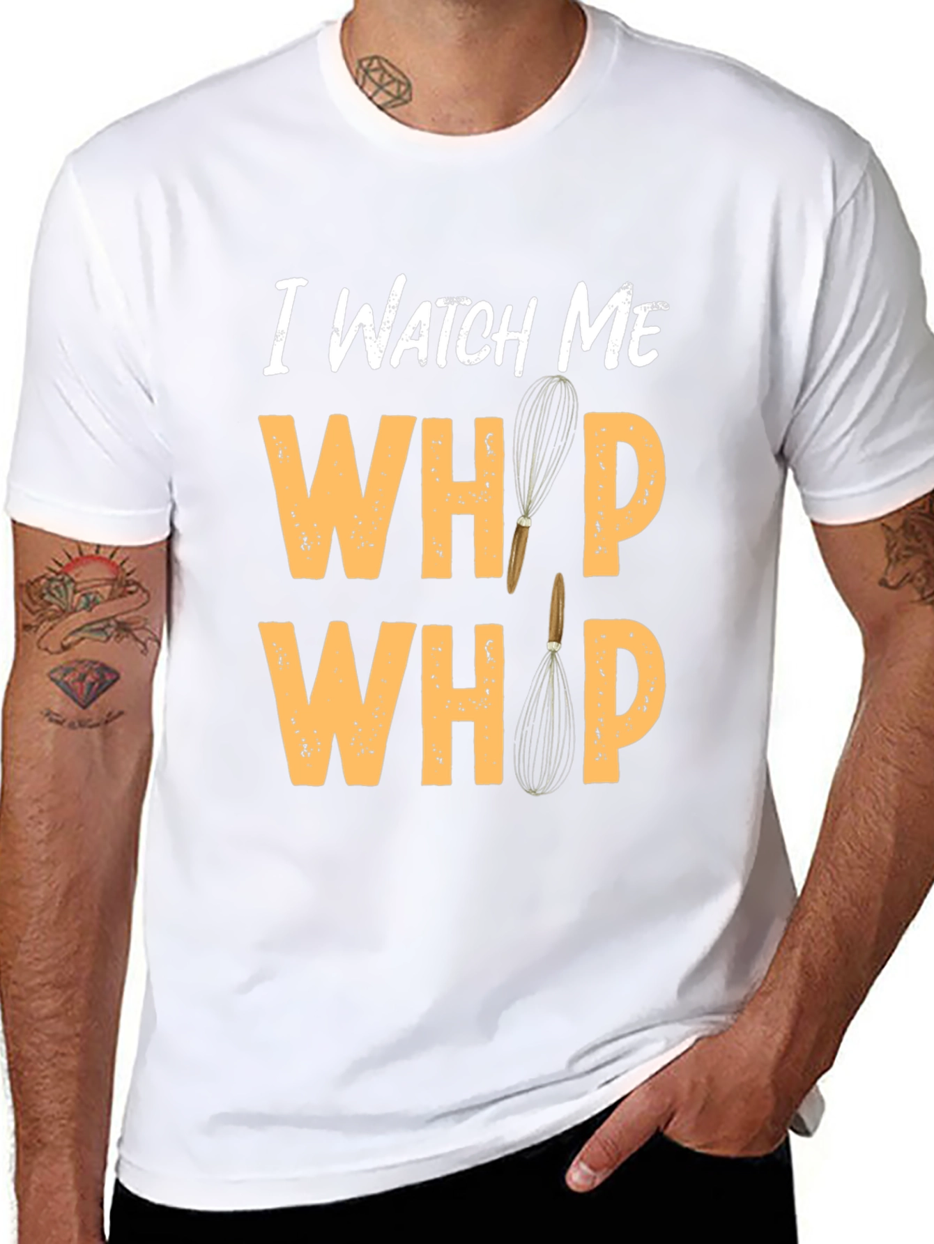 Watch Me Whip Novelty Black T-Shirt