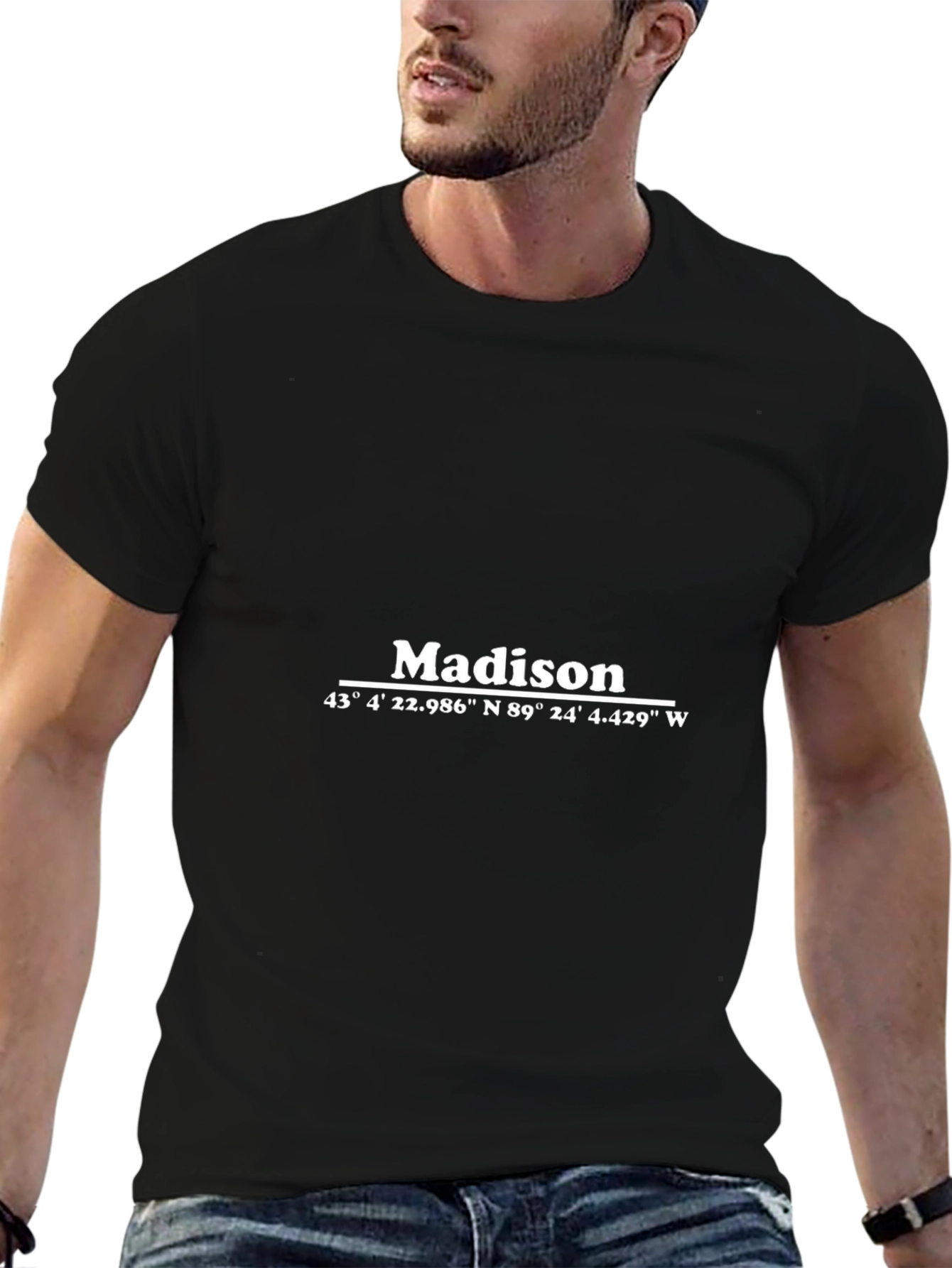Madison Coordinates Black T-Shirt