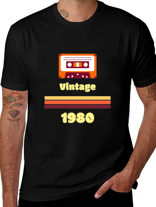 Vintage 1980s Cassette Tape Graphic T-Shirt