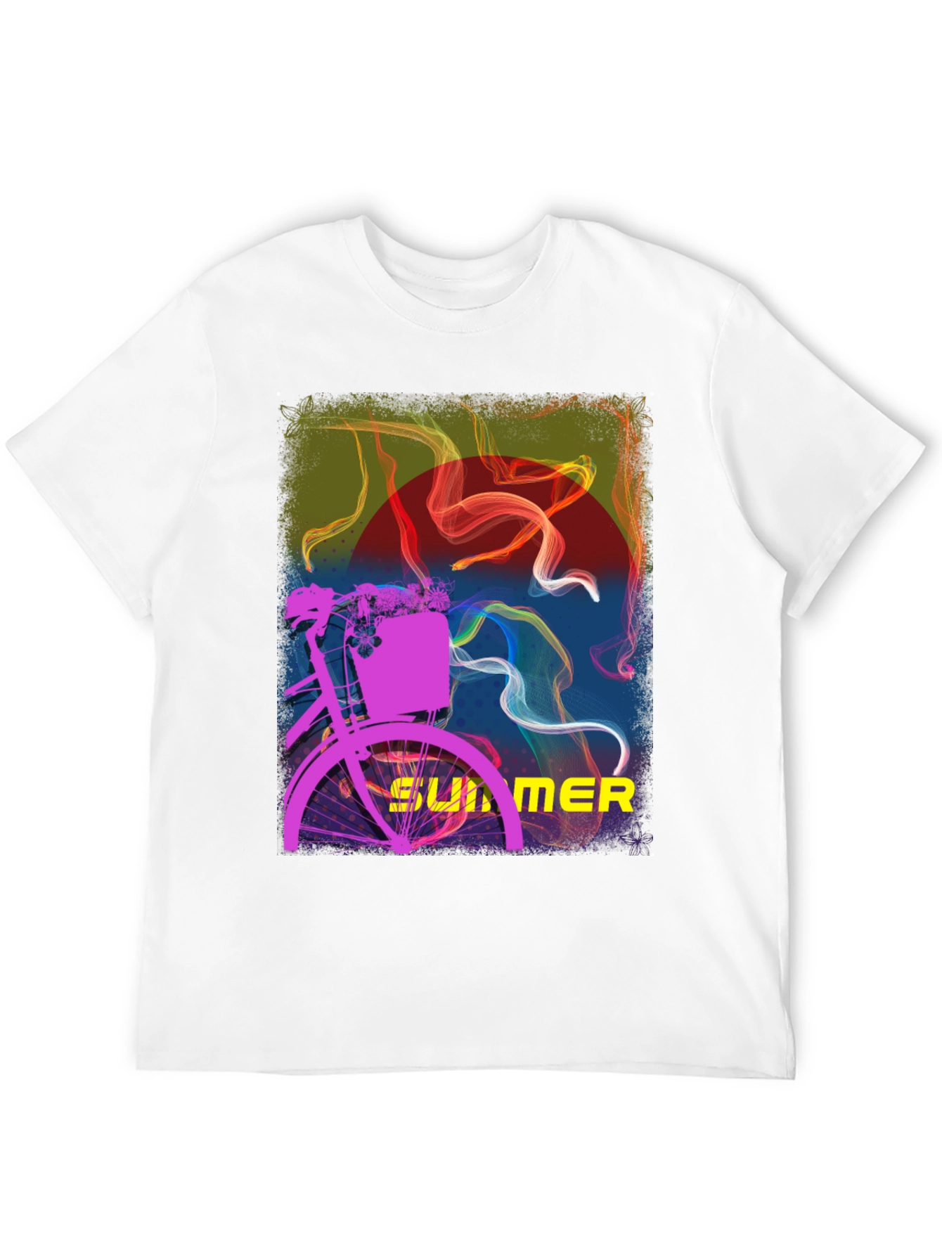 Summer Bike Graphic Tee - Stylish Black T-Shirt