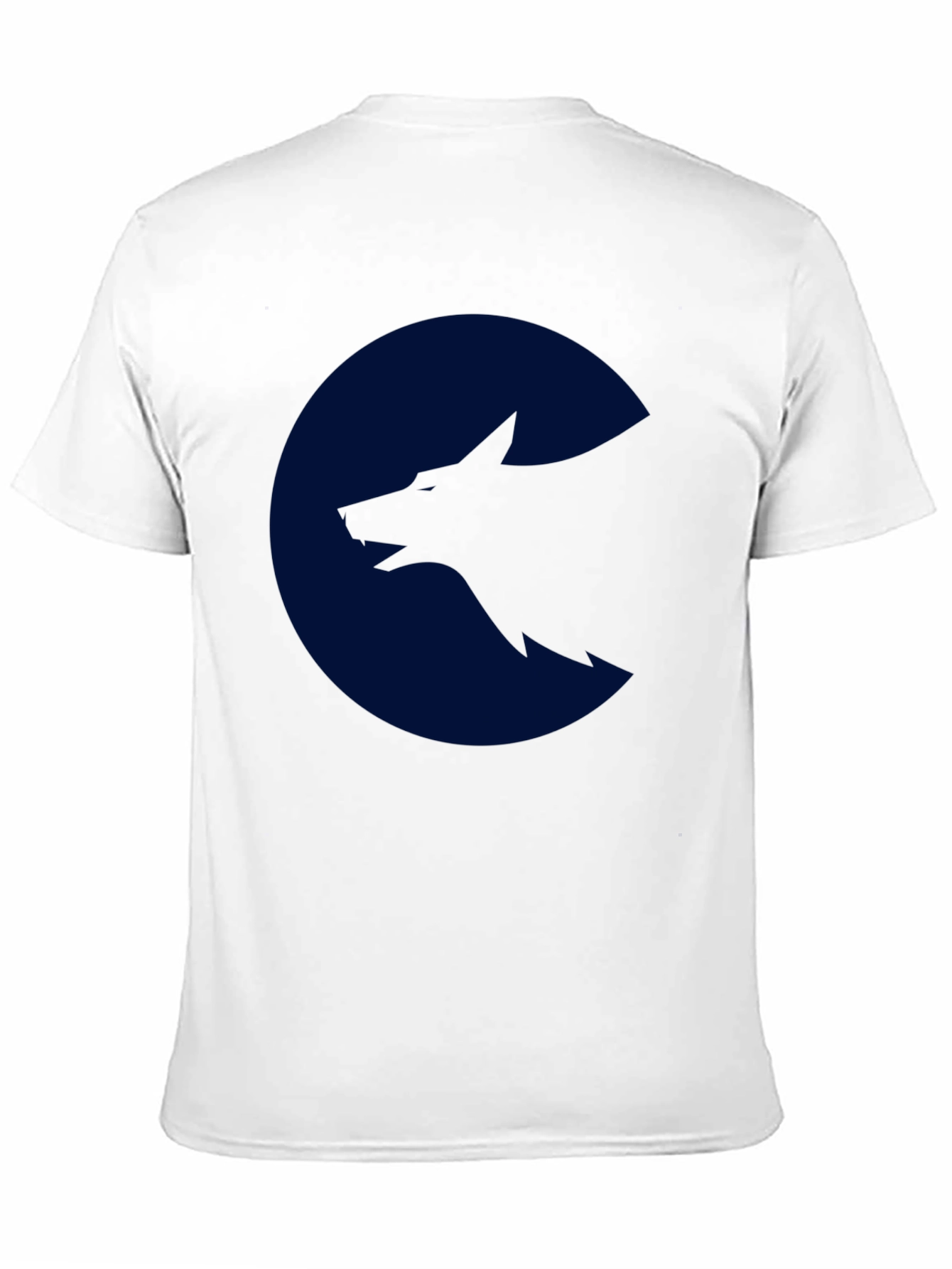Wolf Silhouette Graphic Black T-Shirt