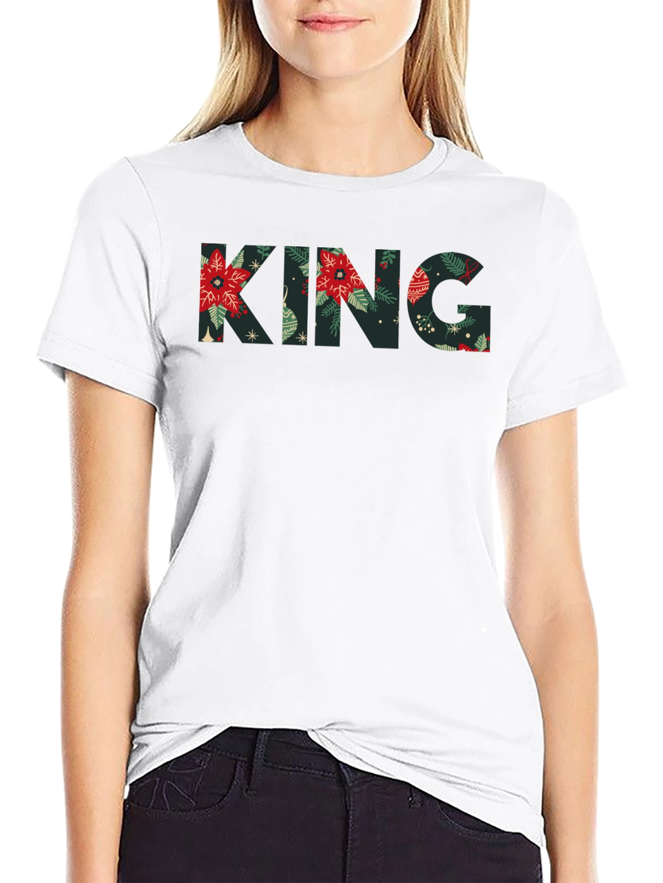 Christmas King Graphic Tee - Holiday T-Shirt