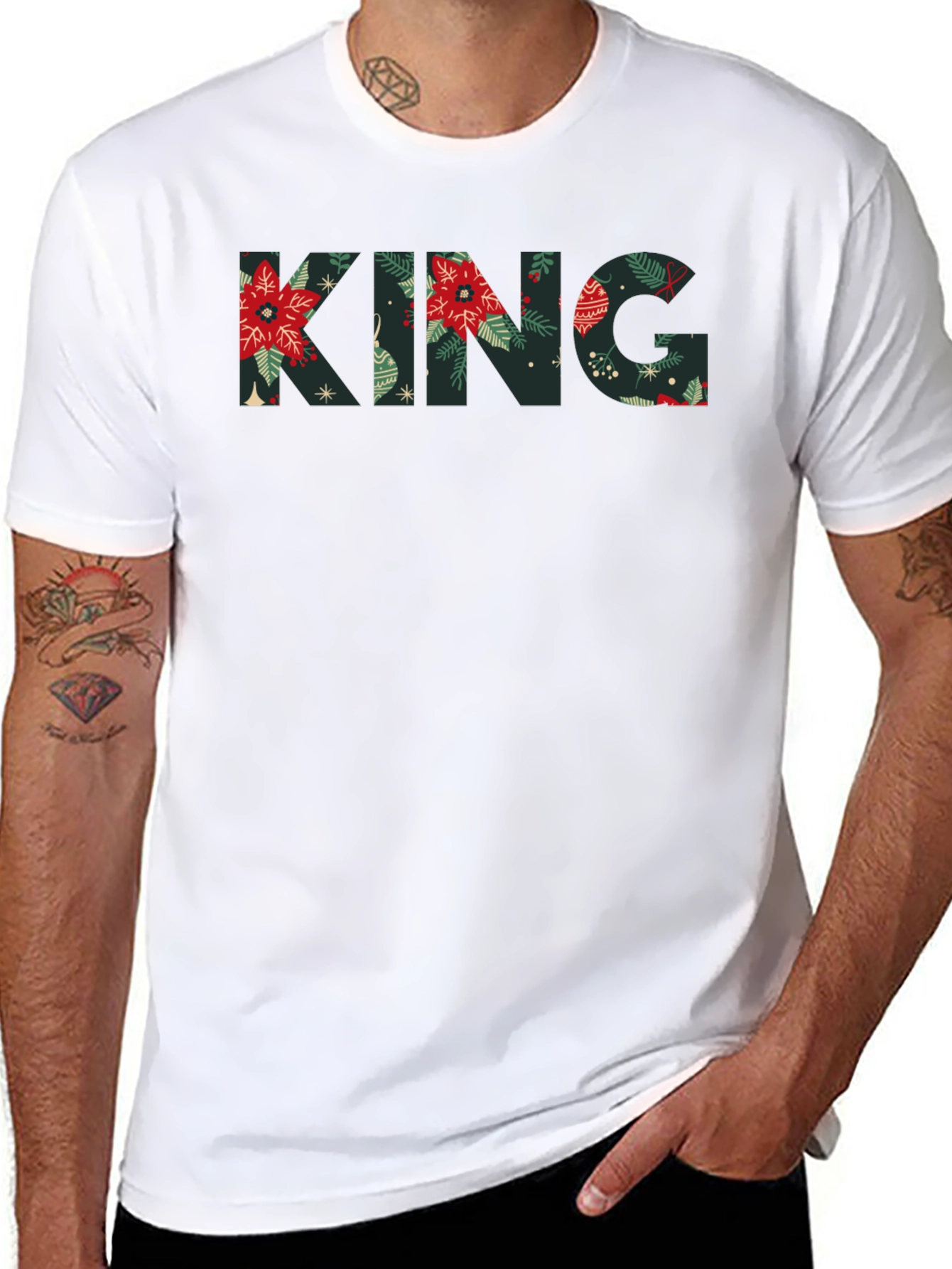 Christmas King Graphic Tee - Holiday T-Shirt