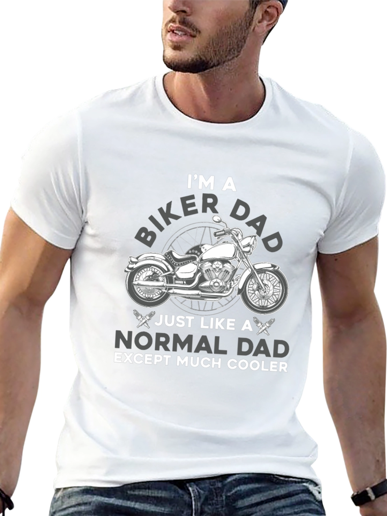 Biker Dad T-Shirt - Much Cooler