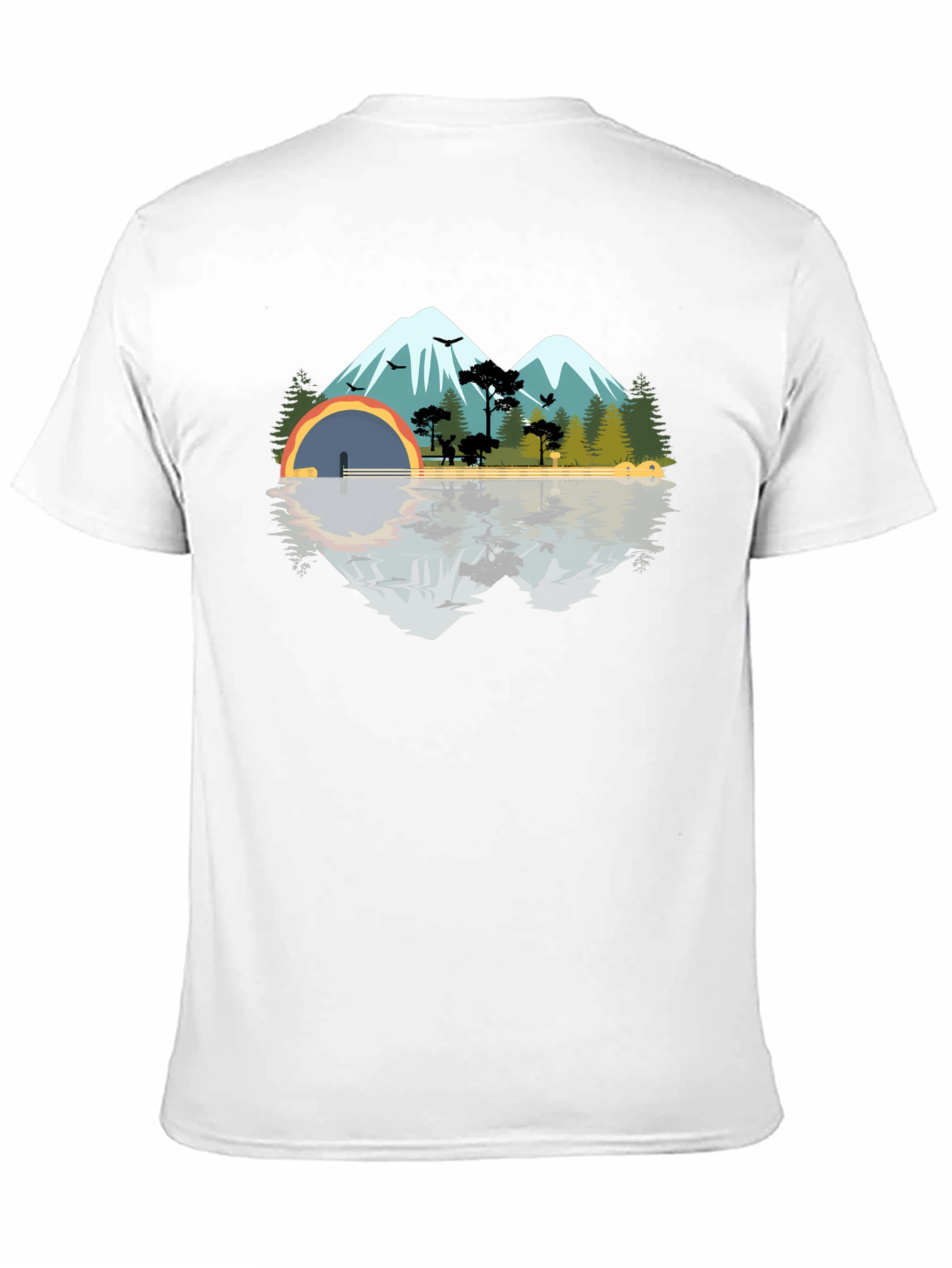 Mountain & Lake Reflection Graphic Tee