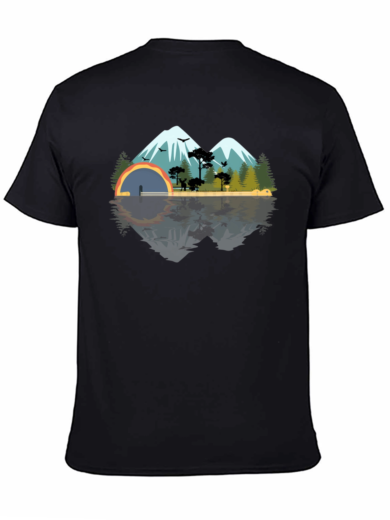 Mountain & Lake Reflection Graphic Tee