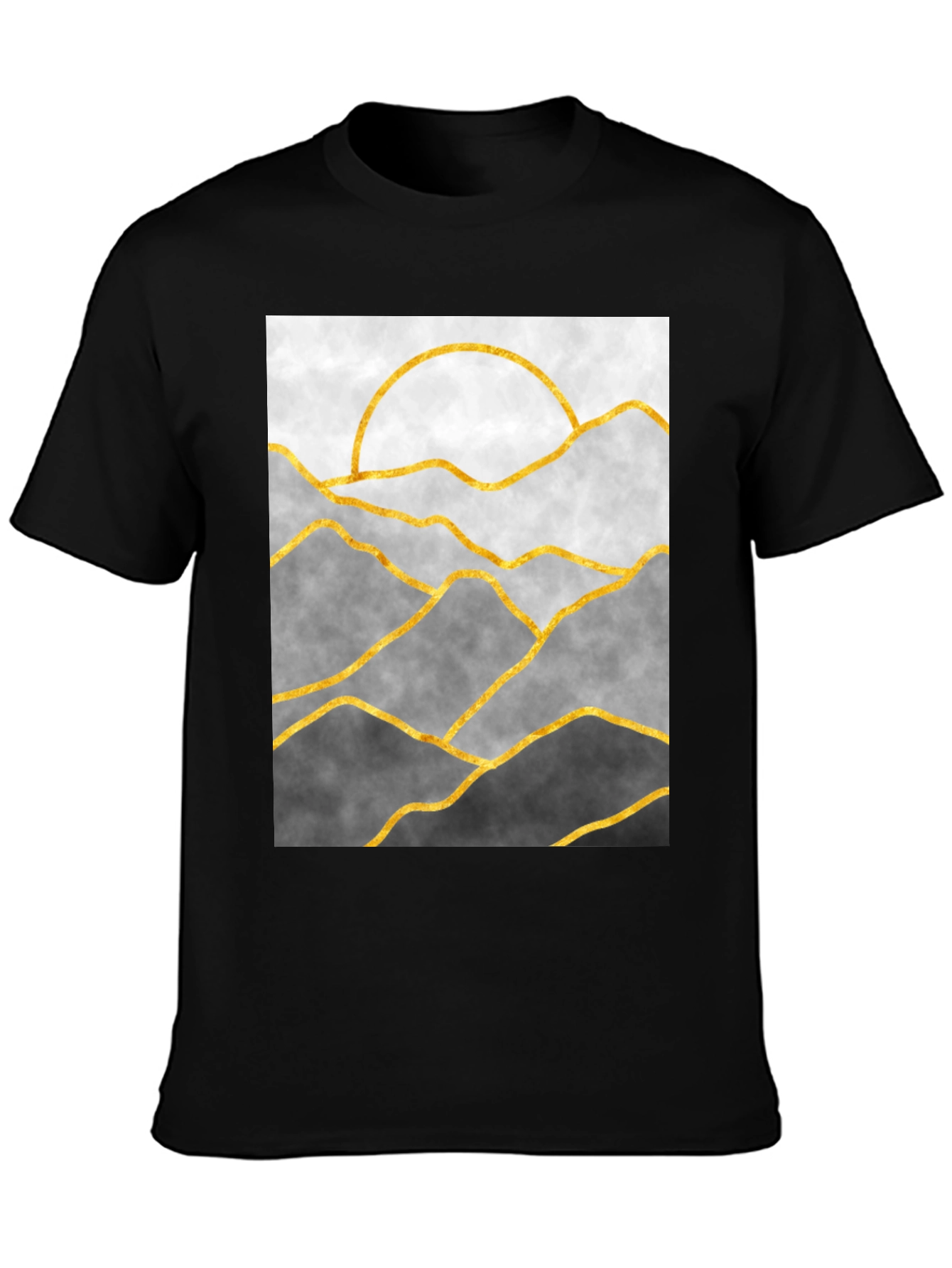 Mountains Graphic Tee - Stylish Landscape Design