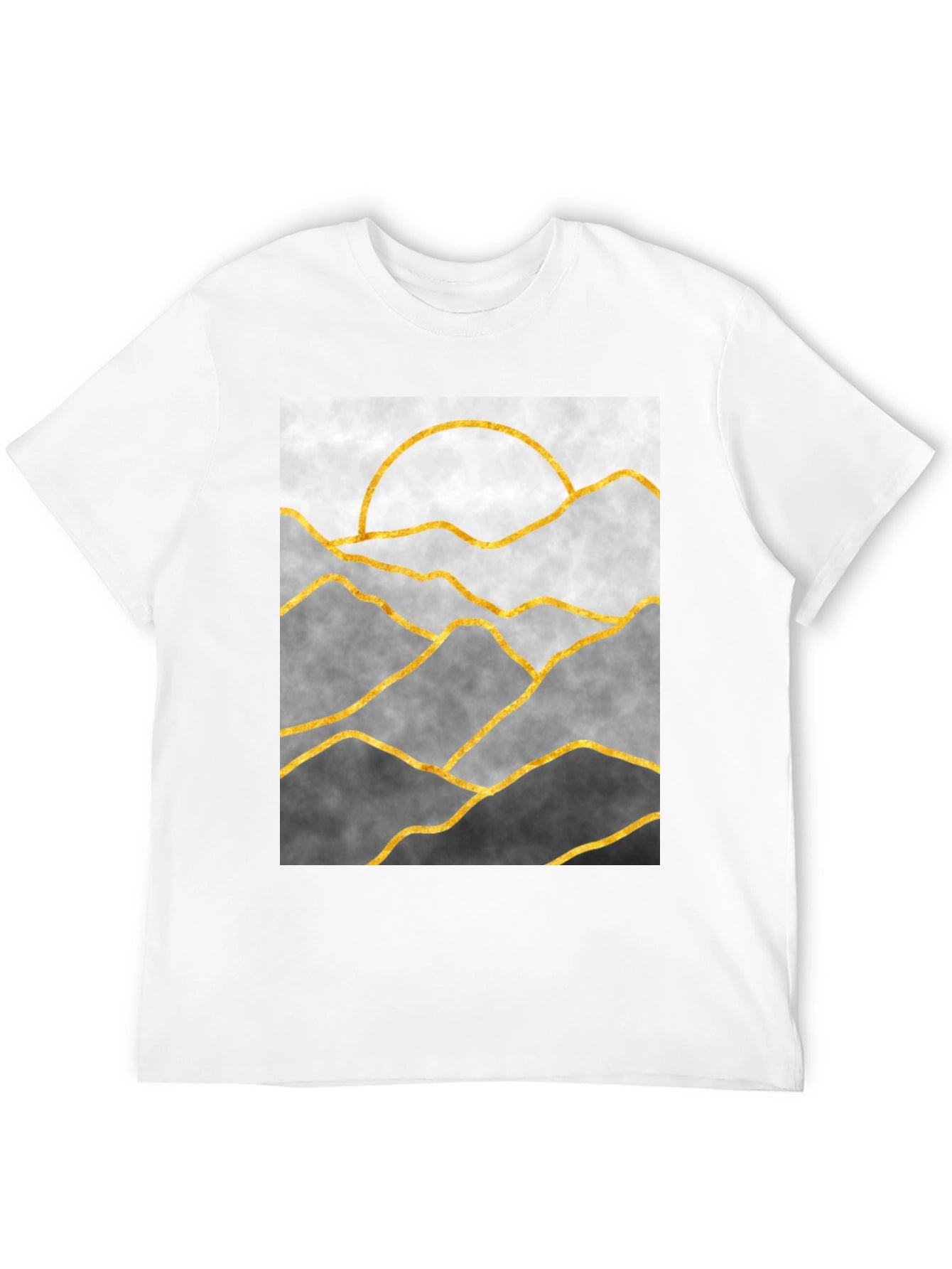 Mountains Graphic Tee - Stylish Landscape Design